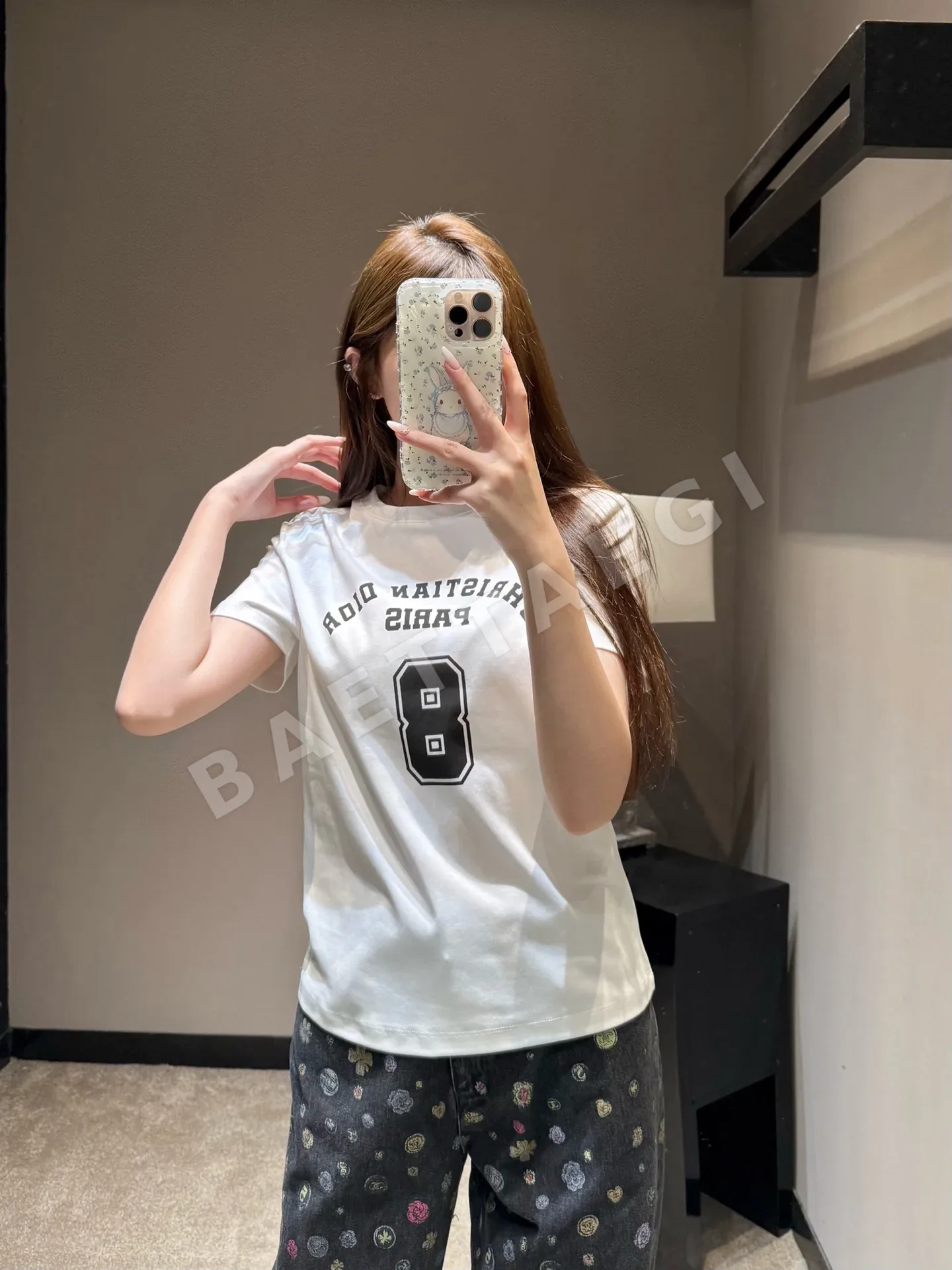 디올 여성 라운드넥 반팔 티셔츠 상세 이미지 9
