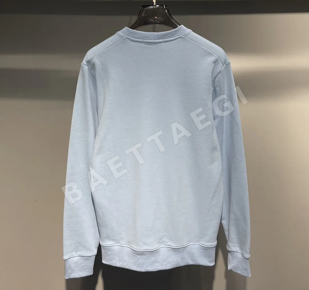스톤아일랜드 자수 로고 코튼 크루넥 긴팔 티셔츠 상세 이미지 6