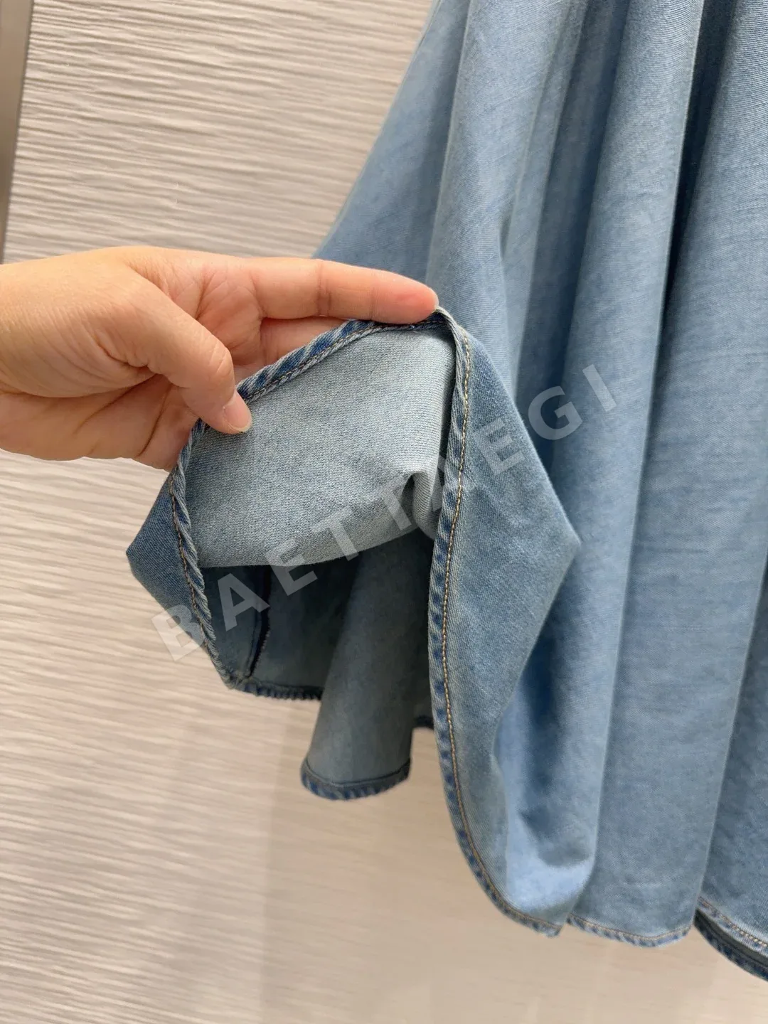 디올 데님 데미지 워시드 여성 원피스 상세 이미지 8