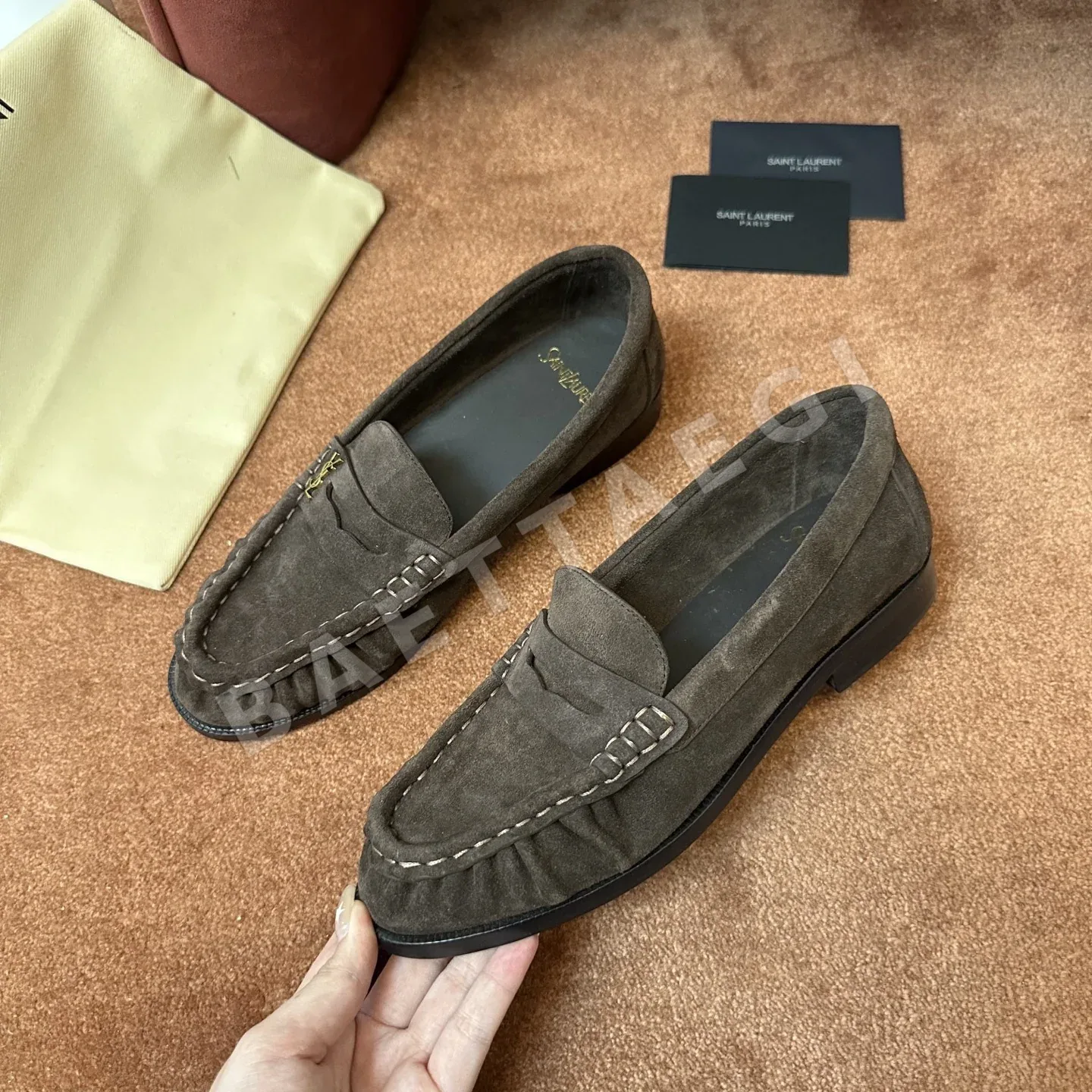 생로랑 YSL 앞코 덮인 뮬 로퍼 상세 이미지 7