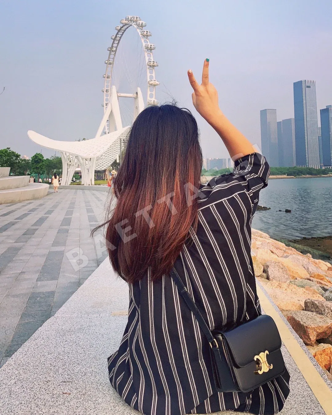 셀린느 스몰 골드 블랙 블루 가방 86288