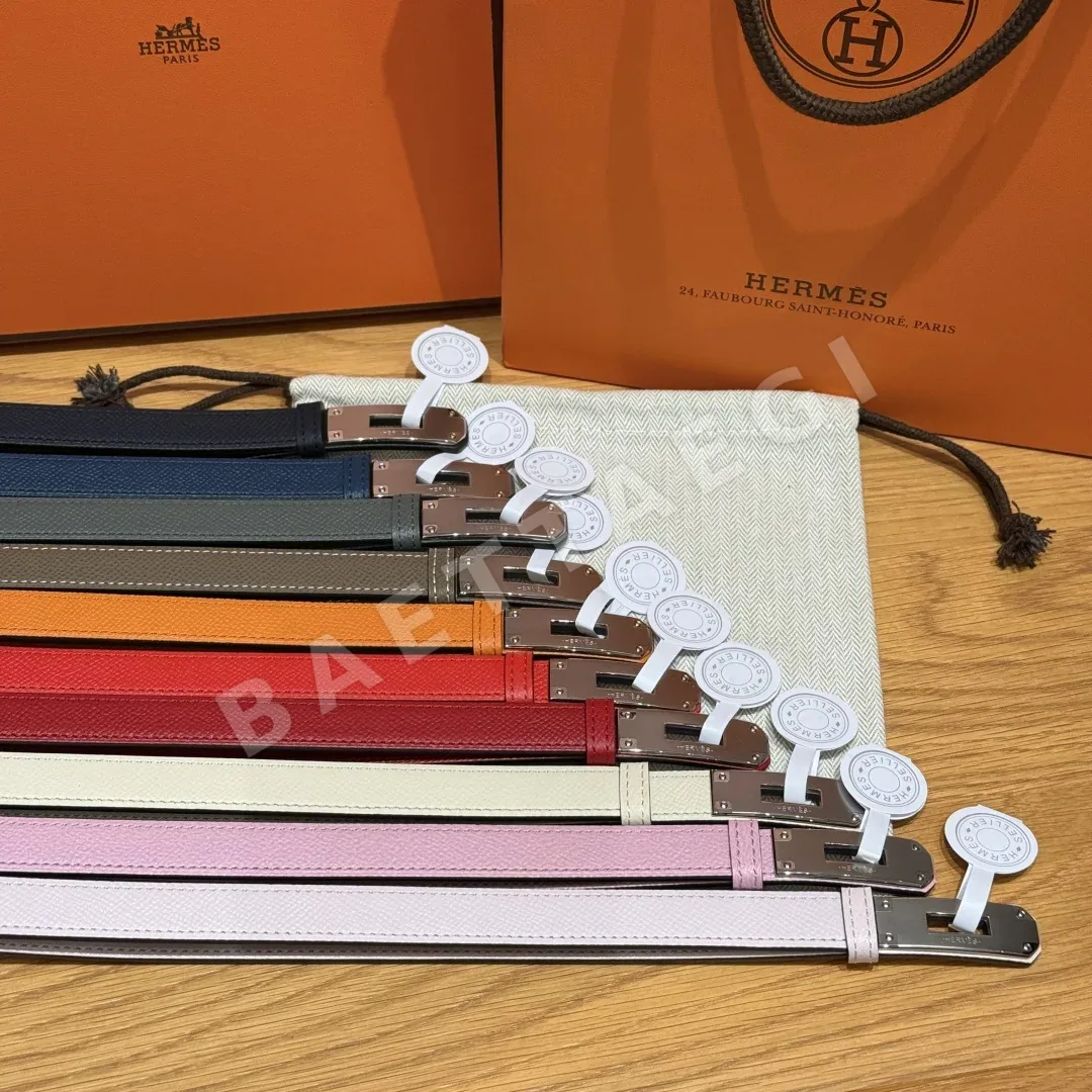 에르메스 켈리 팔라듐 버클 가죽 벨트 상세 이미지 4
