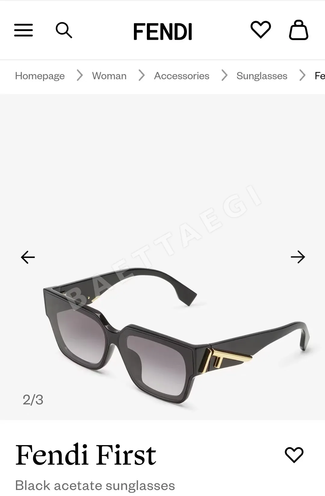펜디 선글라스 74252 Fendi Sunglasses 상세 이미지 4