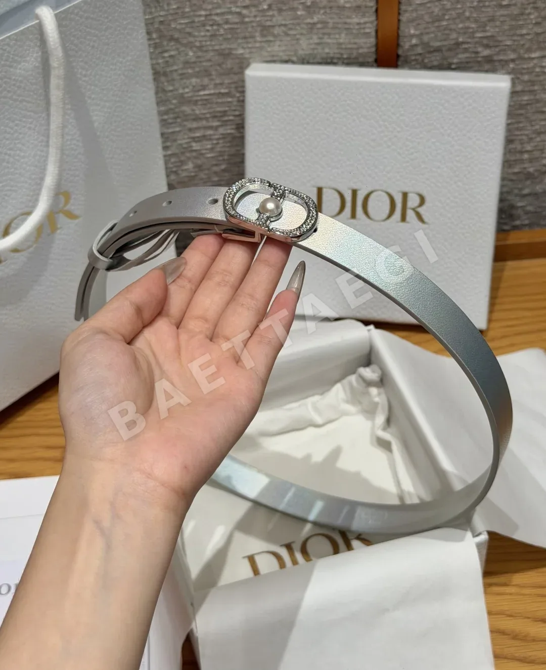 디올 디종 30 몽테뉴 송아지가죽 벨트 상세 이미지 3
