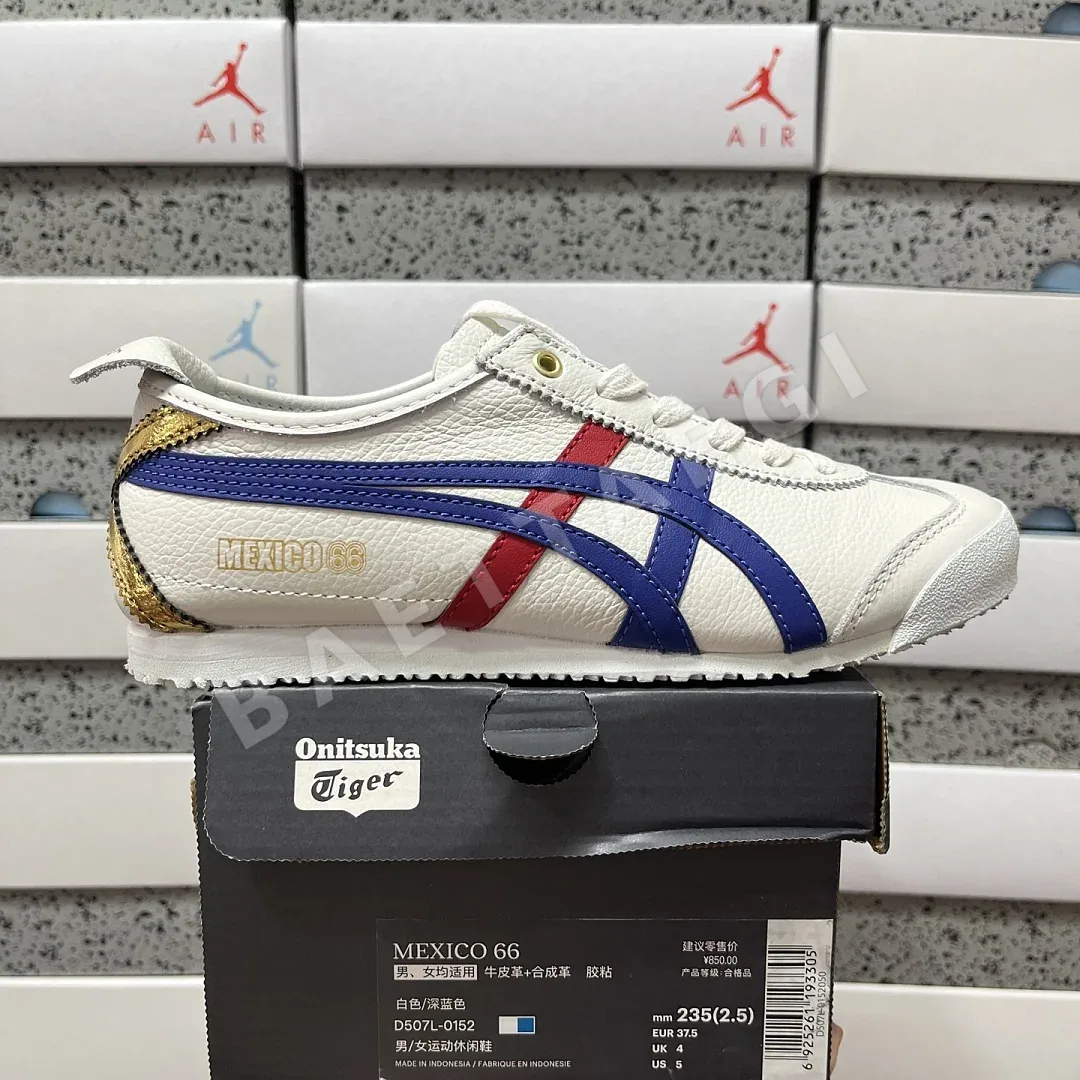 오니츠카타이거 [QC] 멕시코 66 D507L-0152 202290 Onitsuka Tiger Mexico 66 White Blue Red
