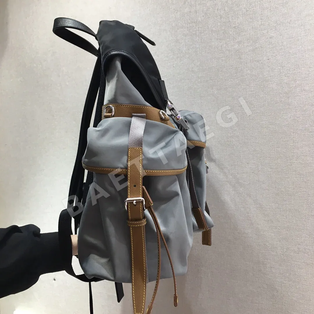 프라다 사피아노 트리밍 패브릭 백팩 2VZ074 상세 이미지 4