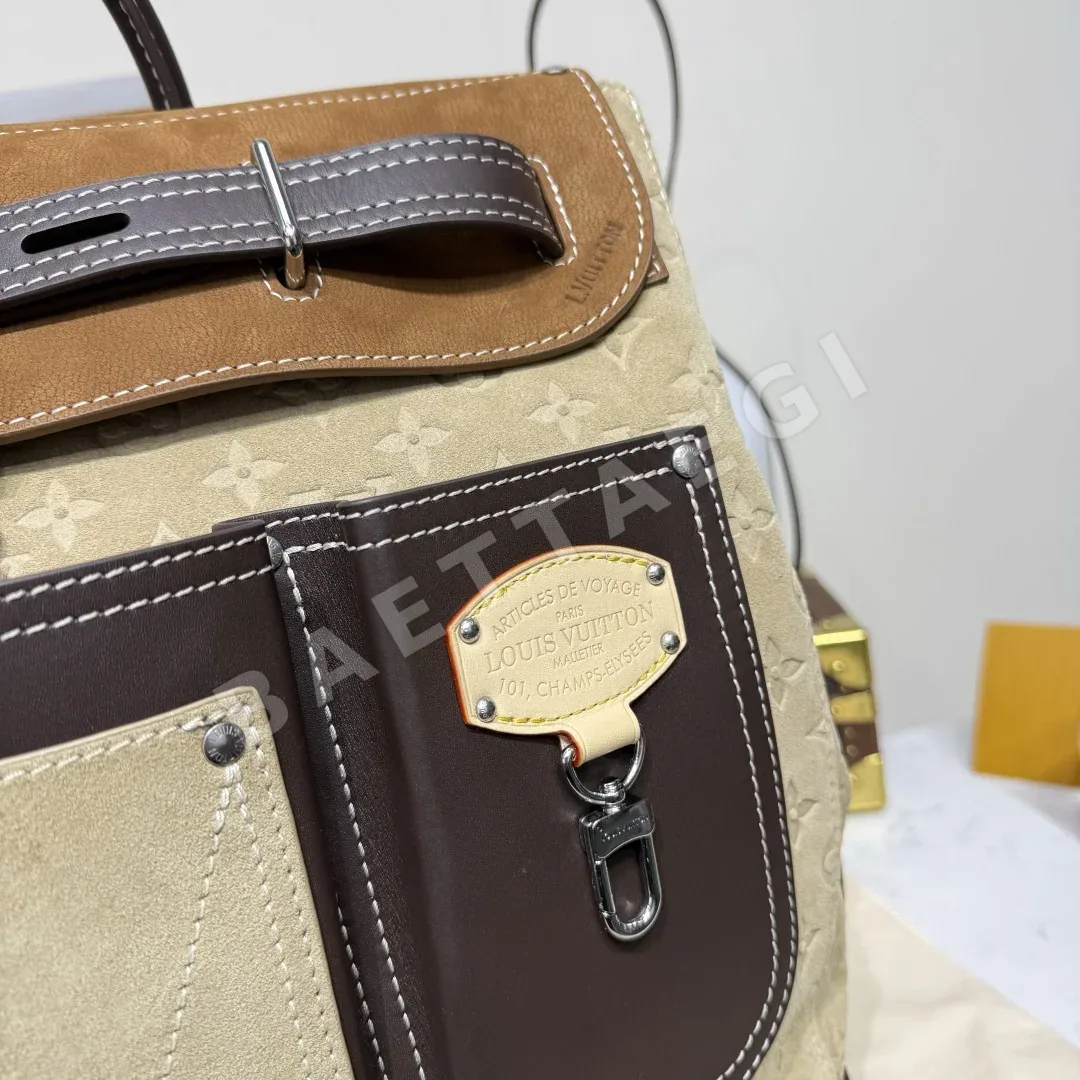 루이비통 스티머 40 스웨이드 핸드백 M26019 상세 이미지 5