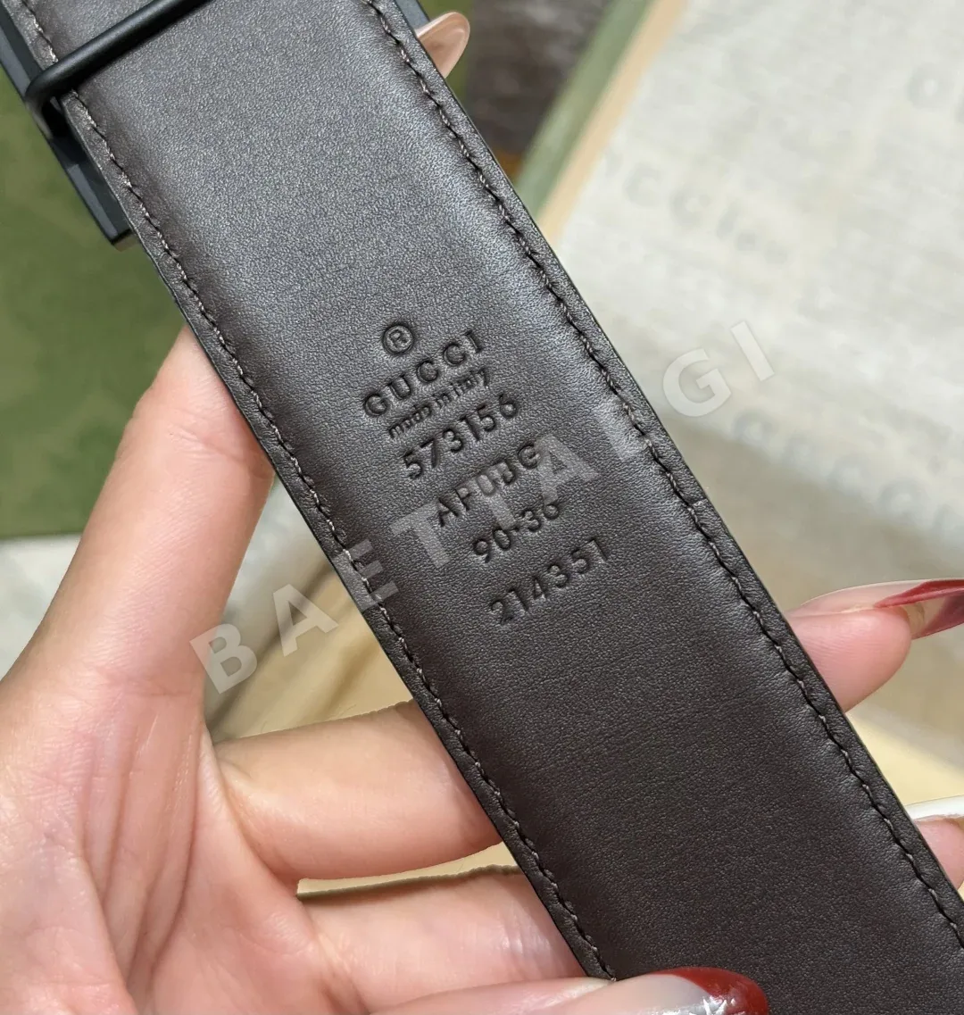 구찌 GG 소가죽 양면 벨트 상세 이미지 9