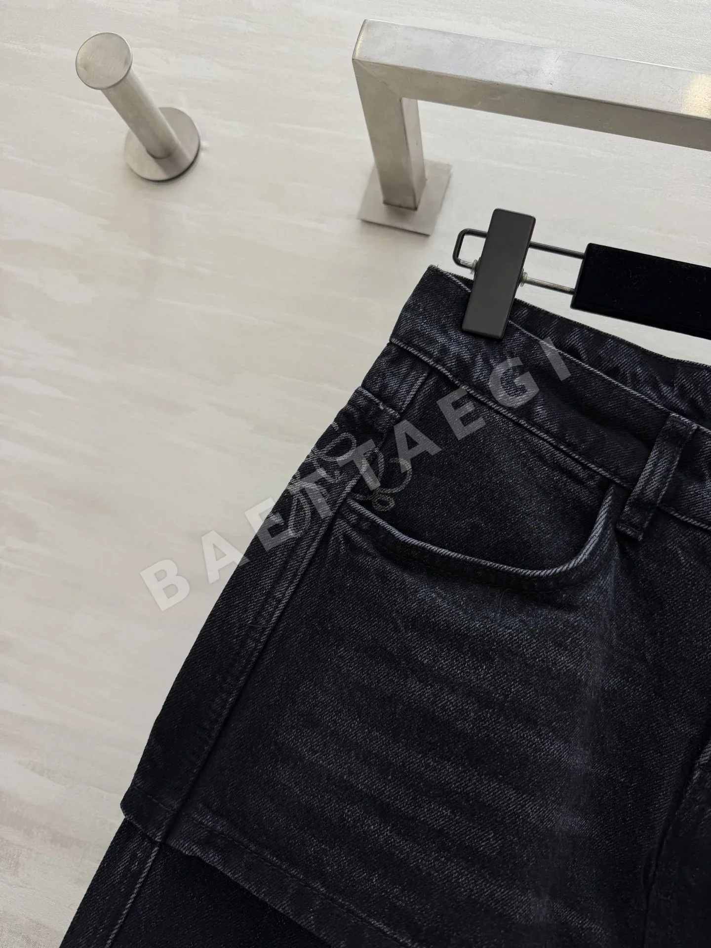 로에베 레이어드 와이드 레그 바지 상세 이미지 4