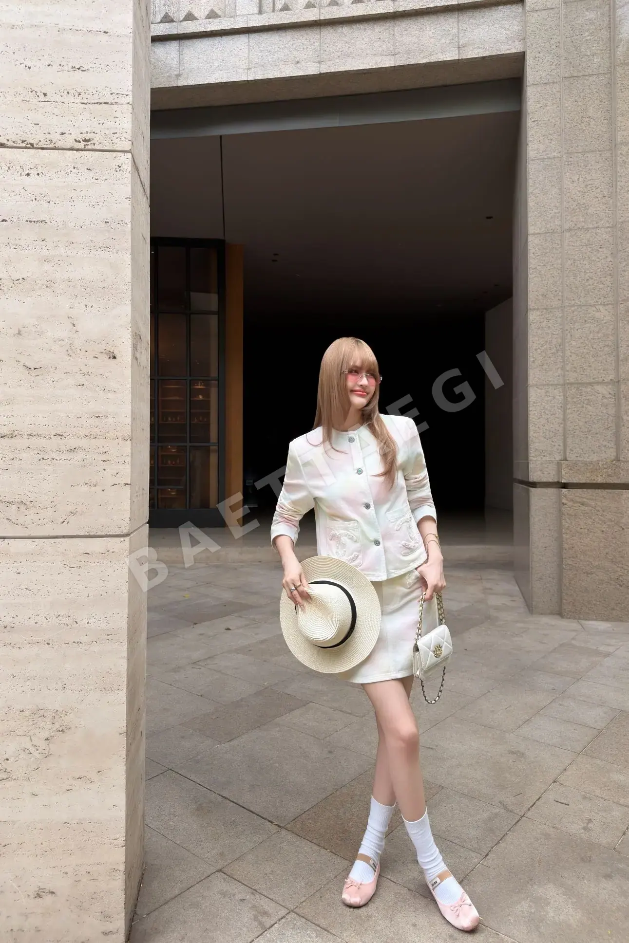 미우미우 타이다이 데님 미니스커트 상세 이미지 3