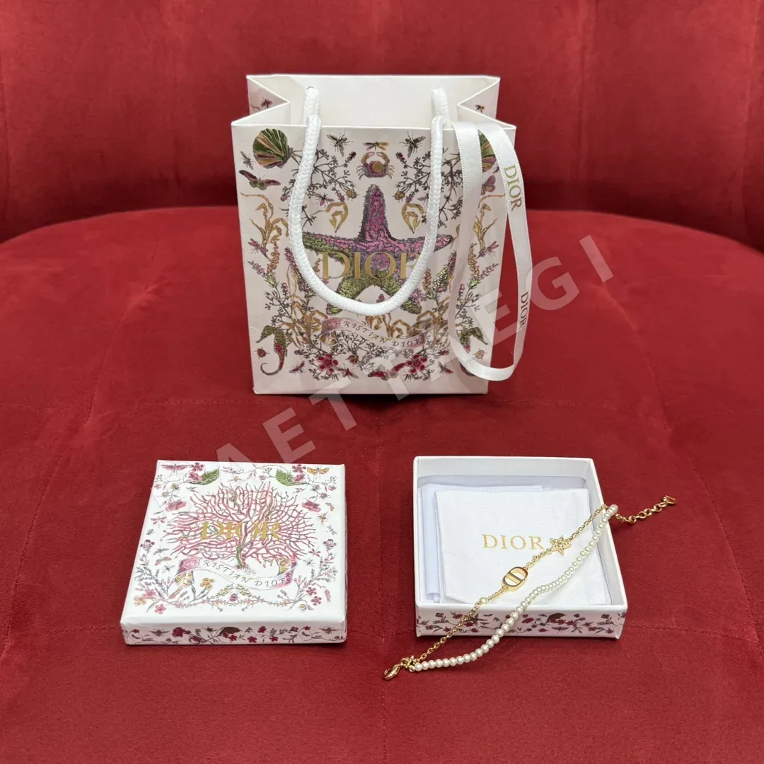 디올 CD 진주 더블 체인 목걸이 상세 이미지 7