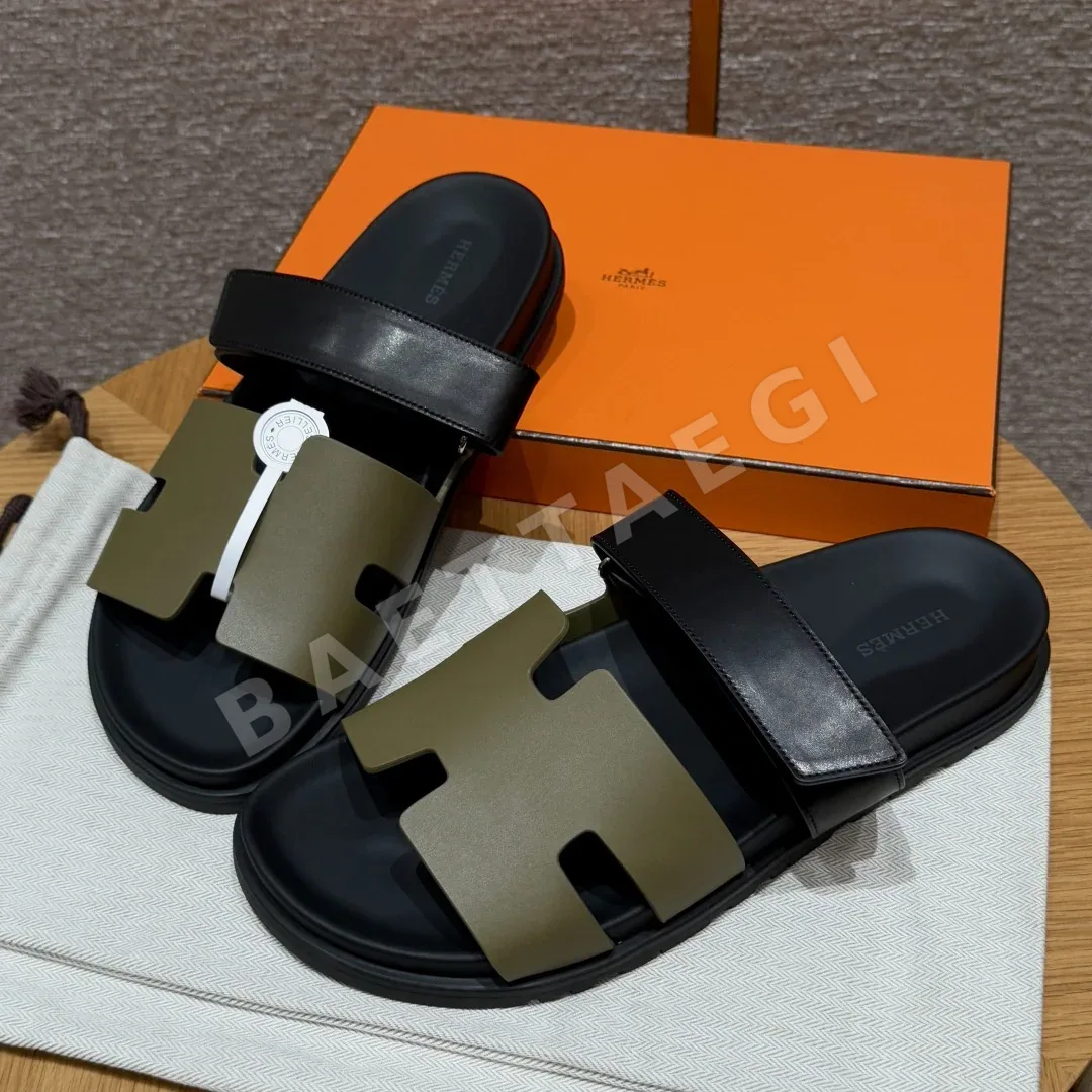 에르메스 시프레 샌들 아미그린 램스킨 상세 이미지 9