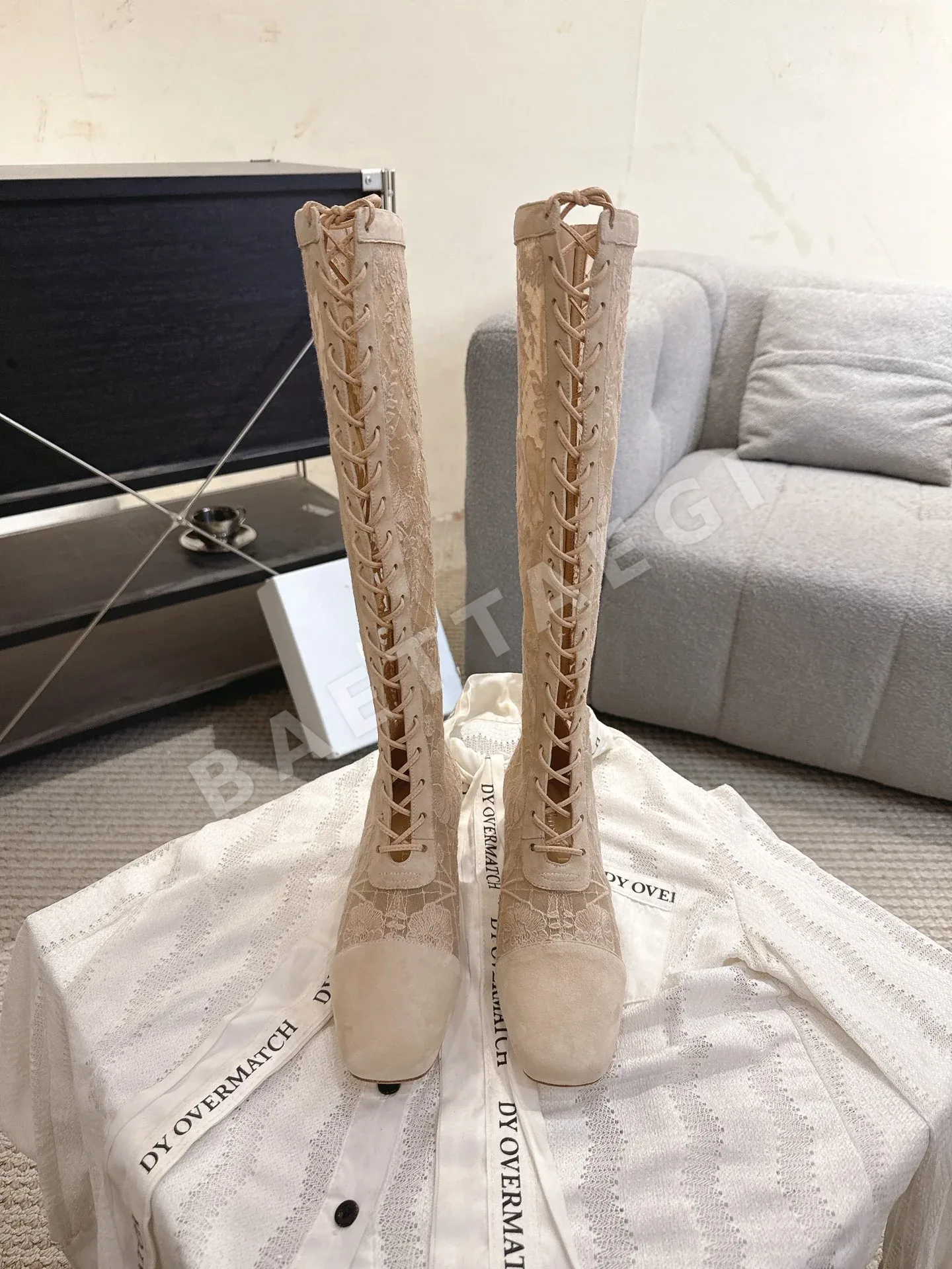 디올 자 자수 메시 부츠 8851