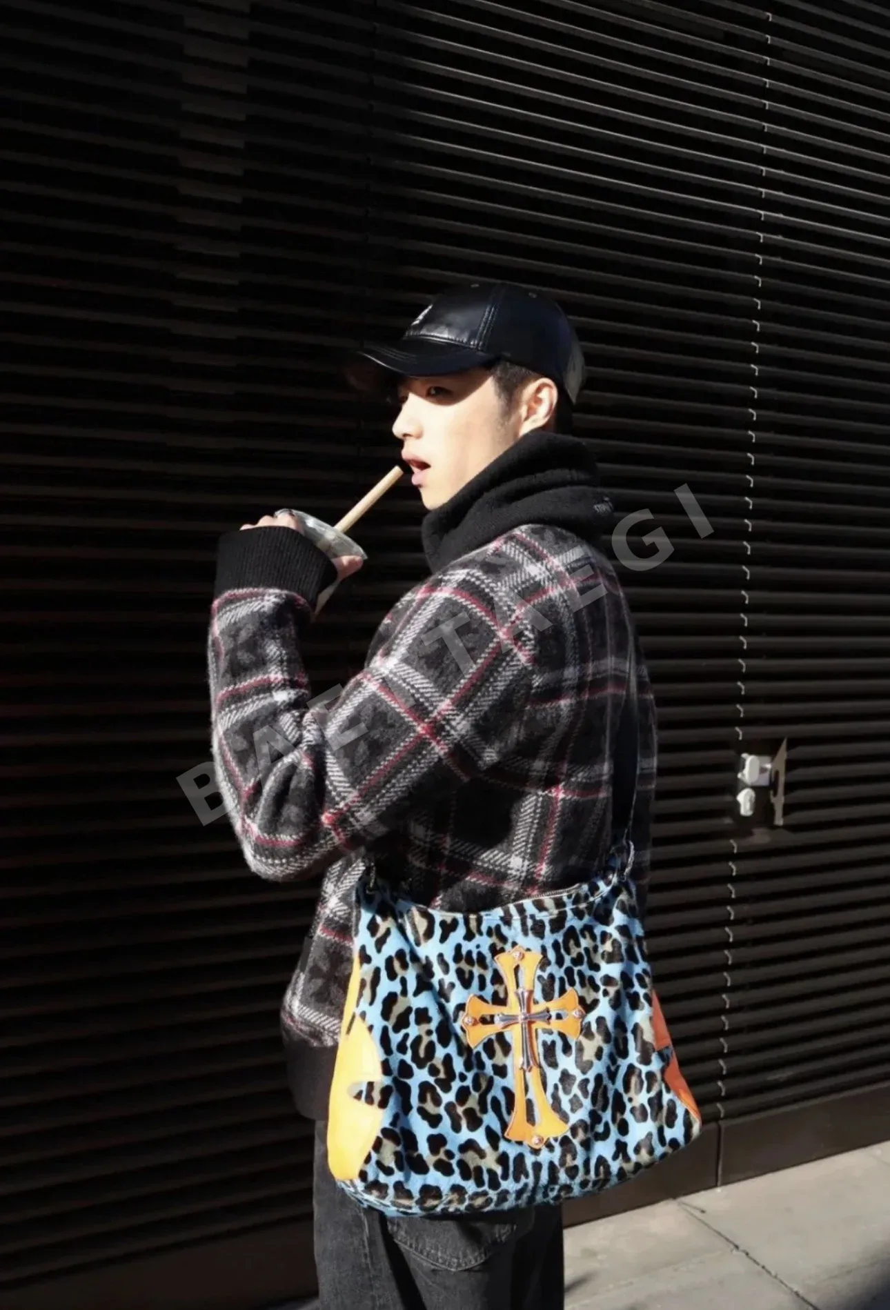 크롬하츠 블루 레오파드 패턴 리틀 라이언 가방 상세 이미지 11