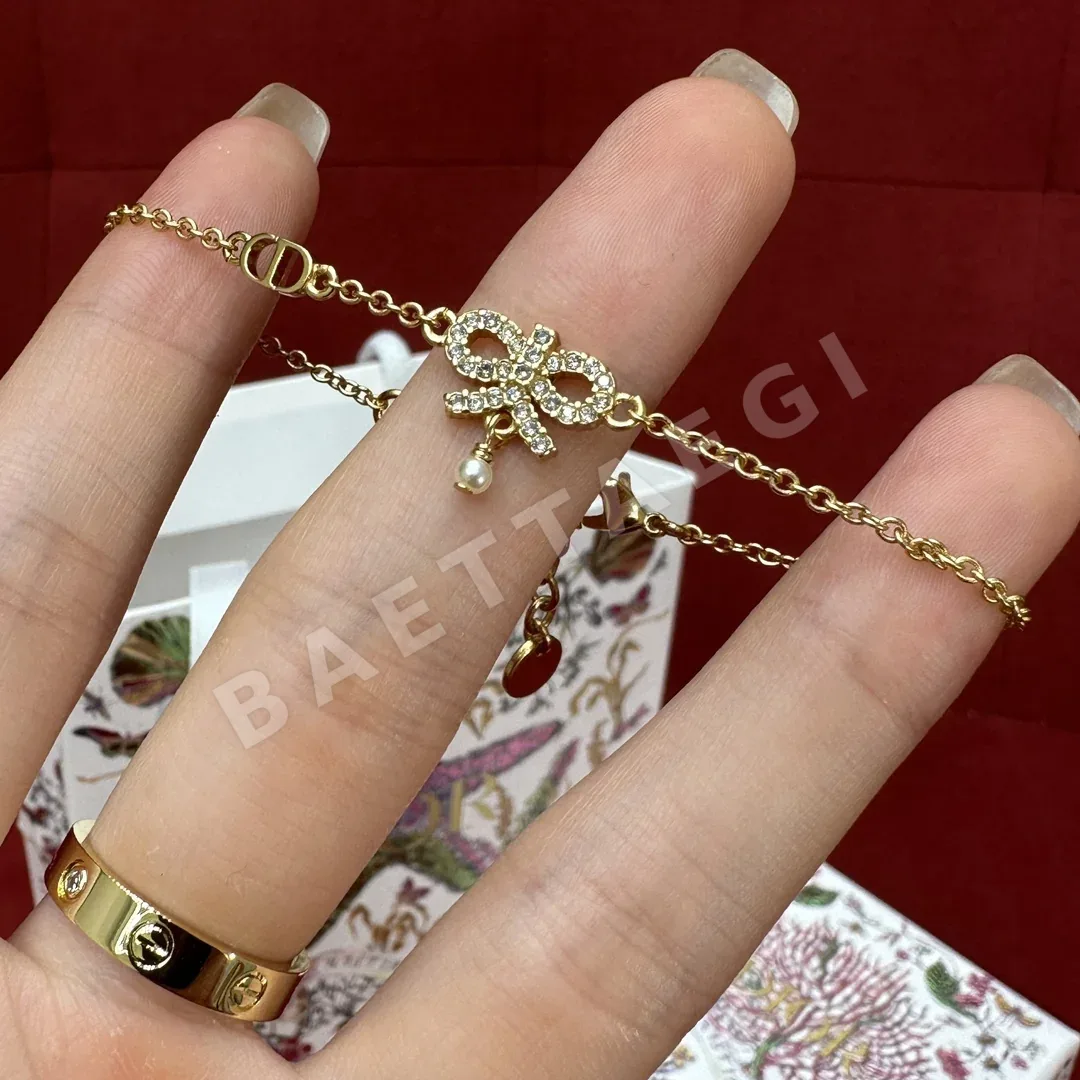 디올 보우 다이아몬드 목걸이 178131