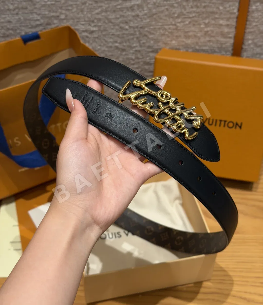 루이비통 스크립트 30mm 리버시블 벨트 상세 이미지 3