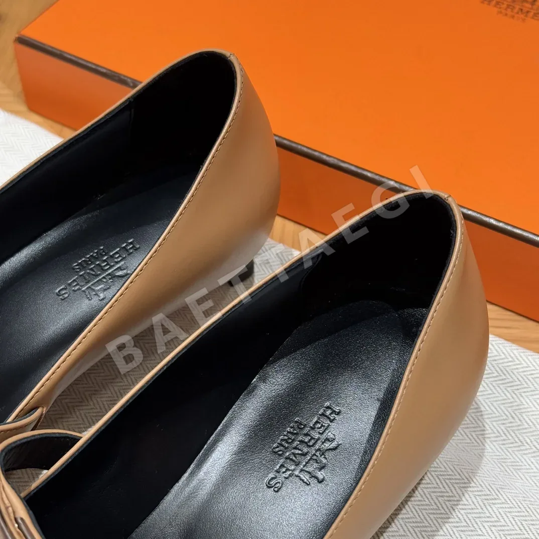 에르메스 키아라 40 Natural Calfskin 하이힐 상세 이미지 9