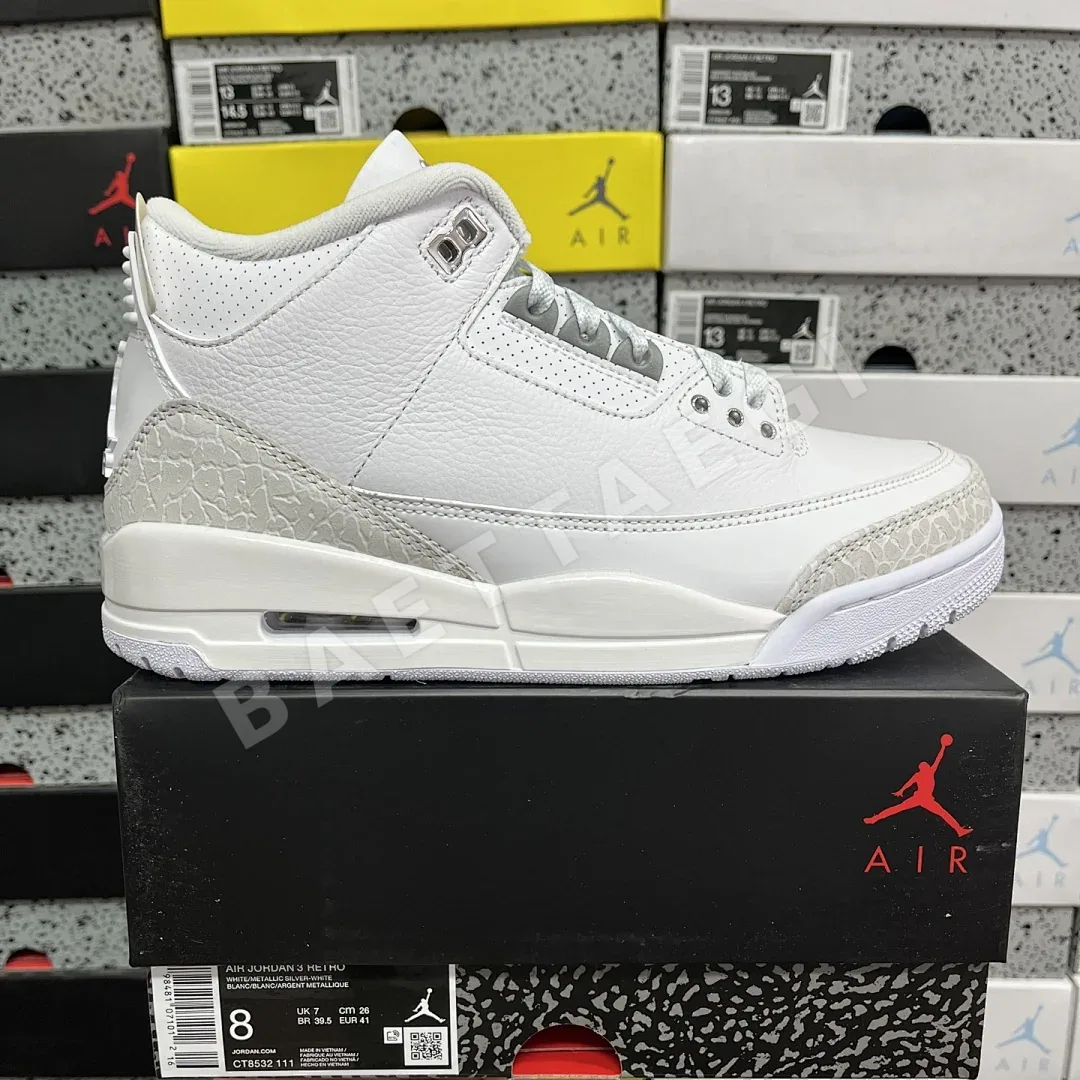 나이키 [GX] 조던 3 레트로 화이트 CT8532-111 201347 Nike Jordan 3 Retro Pure Money
