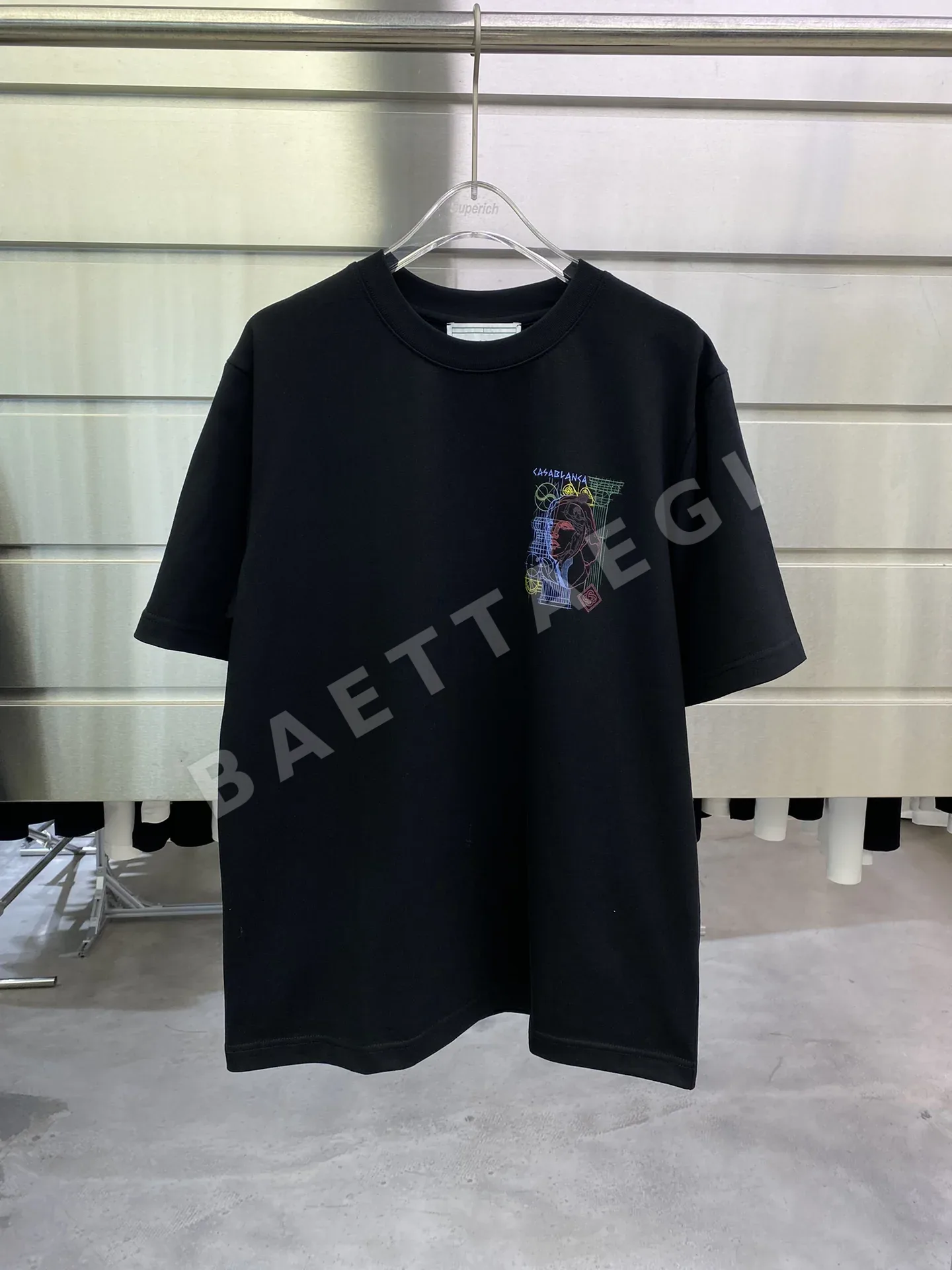 카사블랑카 페인트 프린트 남성 반팔 티셔츠 89563