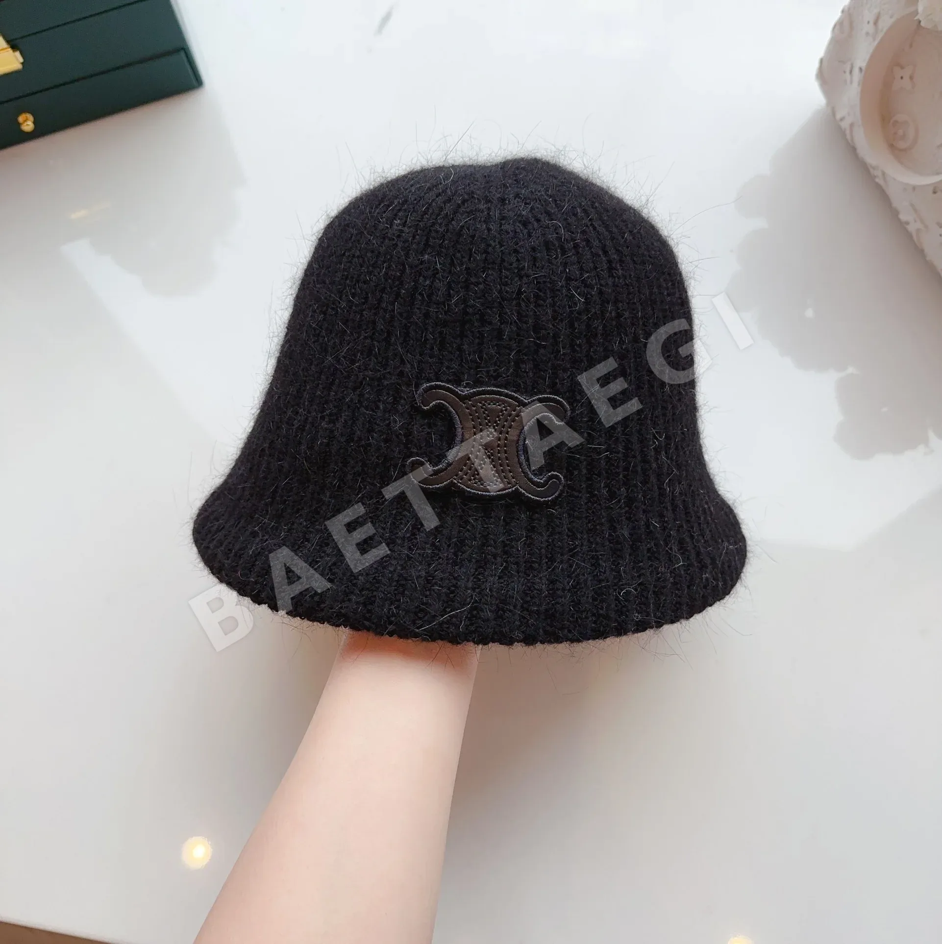 셀린느 앙고라 토끼털 버킷 햇 상세 이미지 3