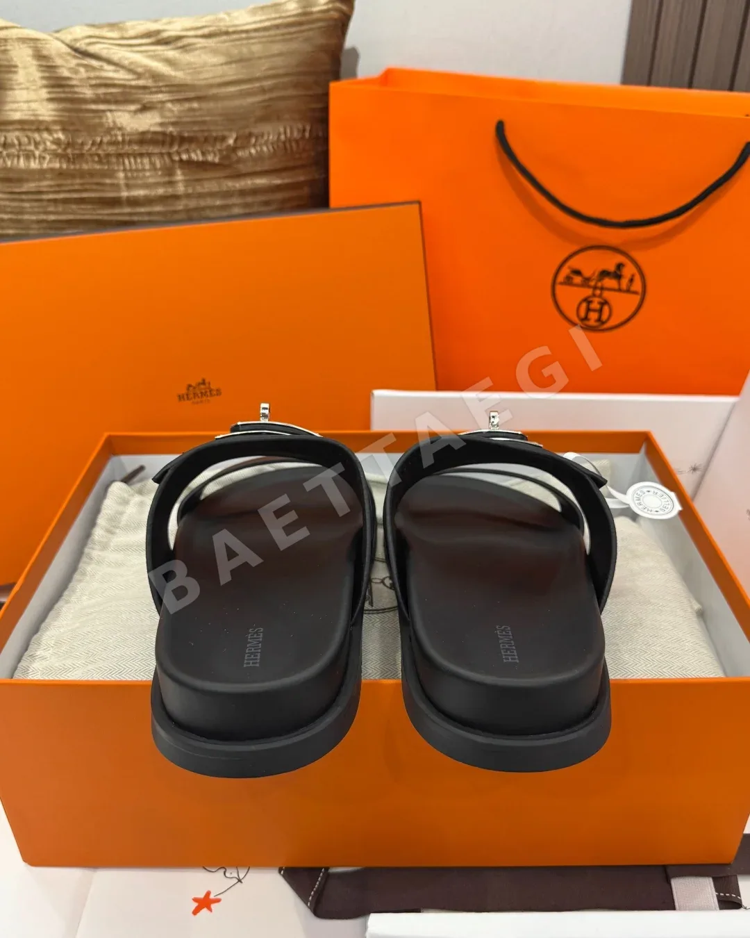 에르메스 잭슨 송아지가죽 남성 샌들 상세 이미지 8