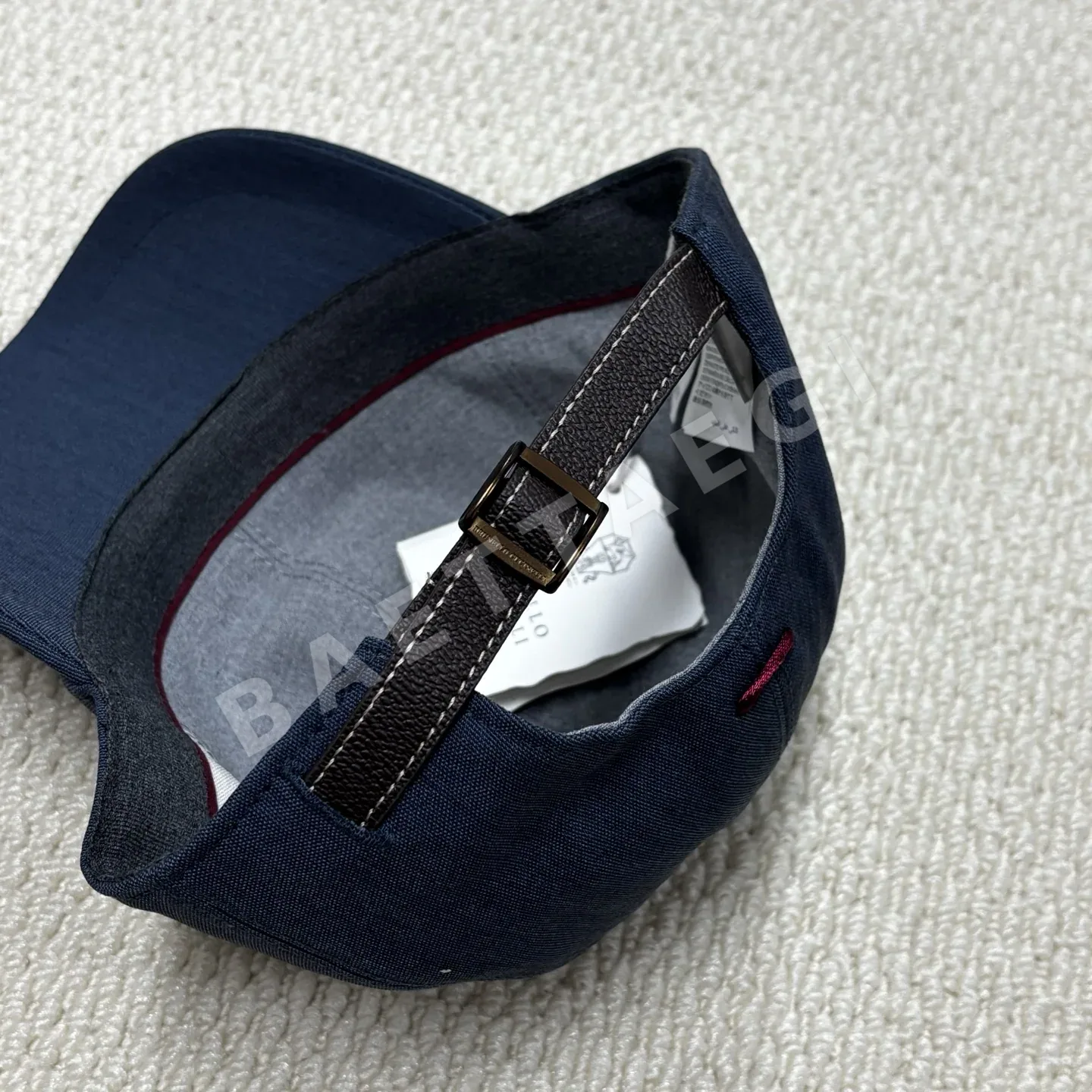 브루넬로쿠치넬리 가죽 조절 버클 야구모자 상세 이미지 9