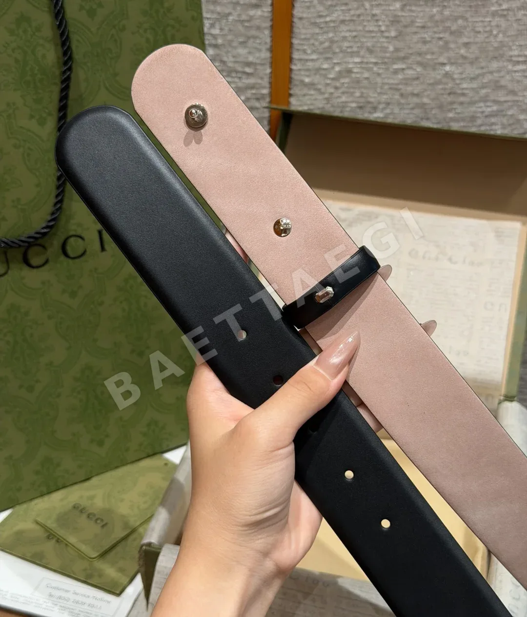 구찌 굿이어 호스빗 40mm 벨트 상세 이미지 9