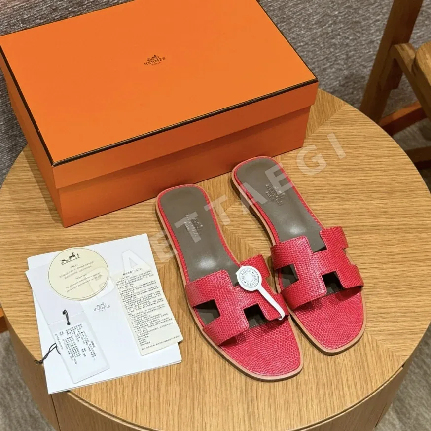 에르메스 오란 도마뱀 가죽 샌들 상세 이미지 2