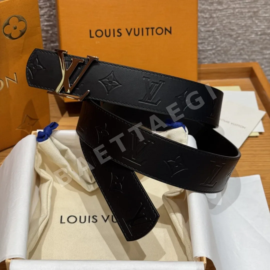 루이비통 모노그램 에클립스 리버시블 남성 벨트 상세 이미지 2