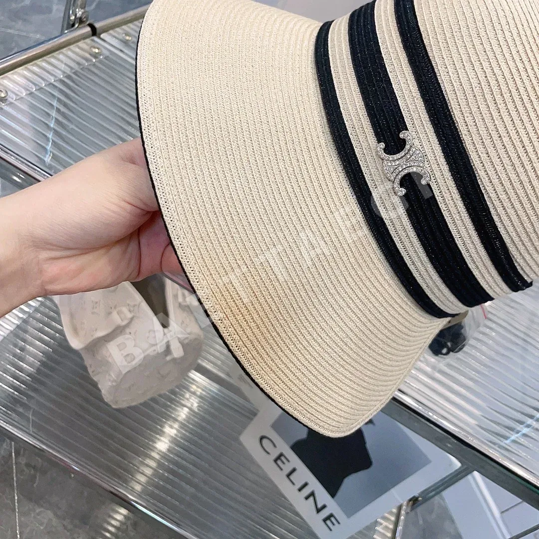 셀린느 스트라이프 접이식 선바이저 모자 상세 이미지 6