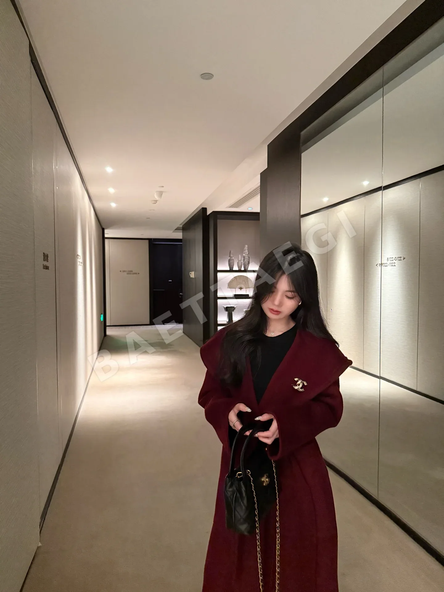 샤넬 후드 카시미어 코트 상세 이미지 3