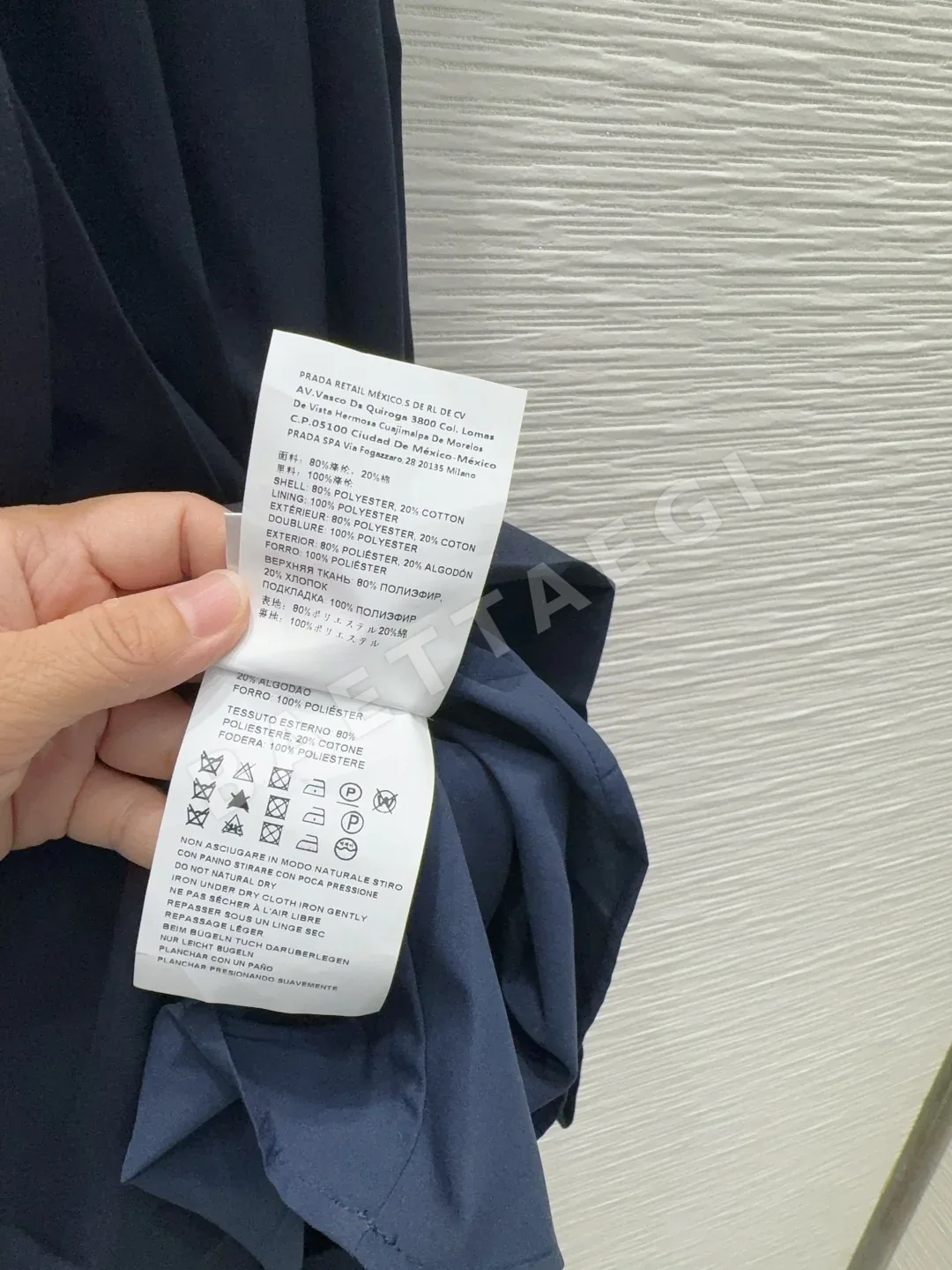 미우미우 테크니컬 패브릭 여성 원피스 상세 이미지 9