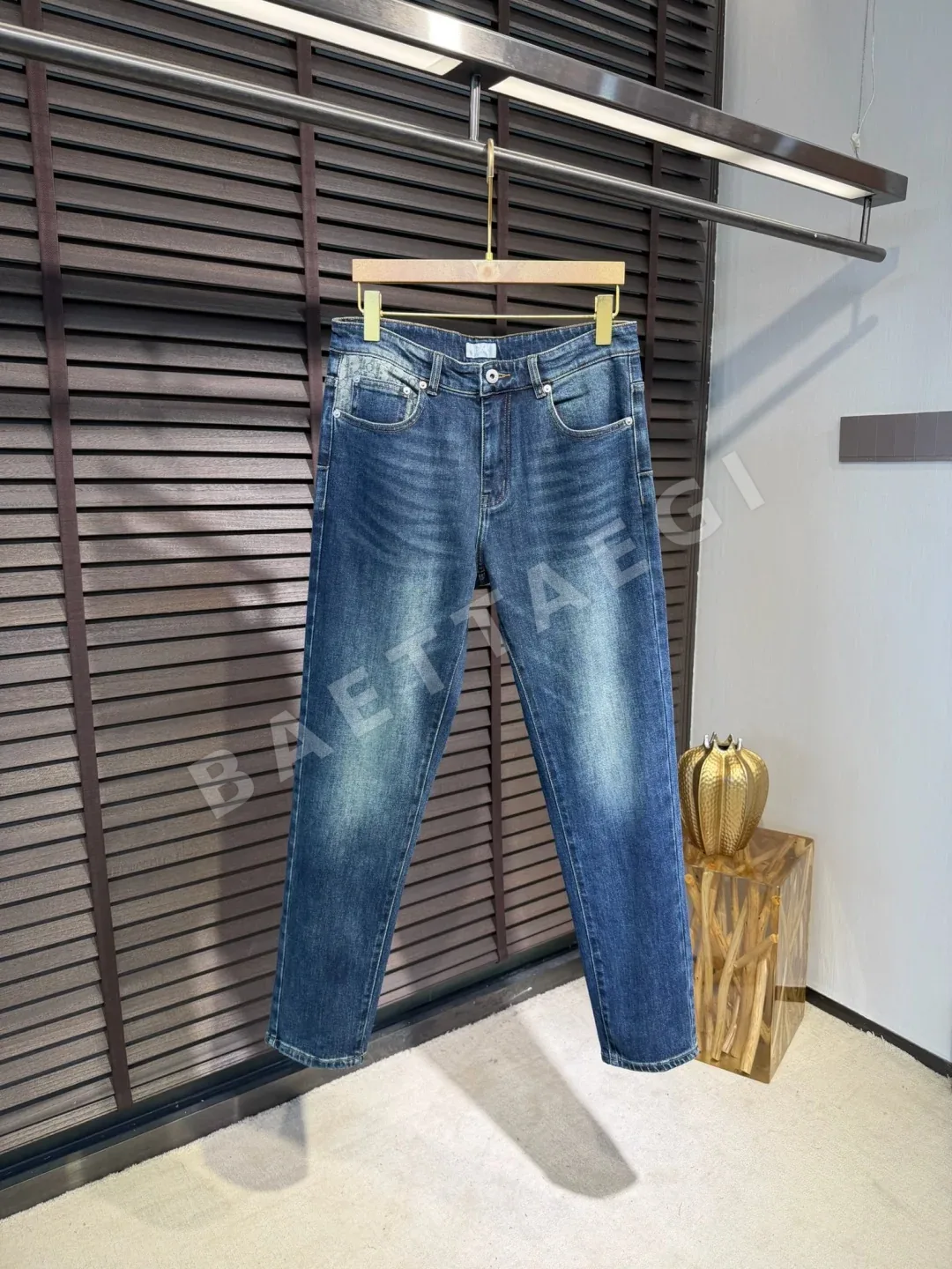 디올 남성 블루 데님 바지 164884