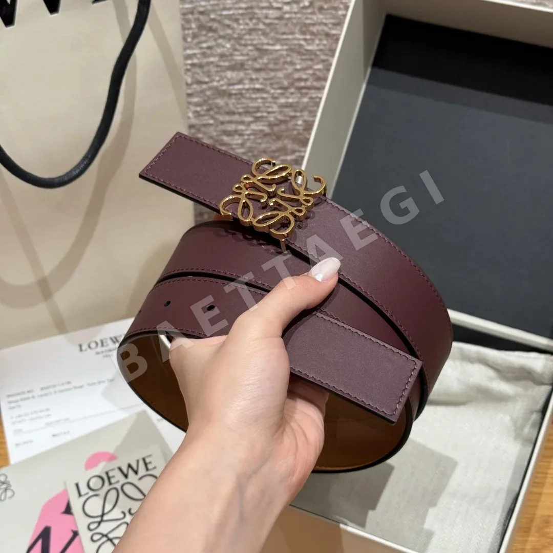 로에베 아나그램 버클 리버시블 송아지가죽 벨트 상세 이미지 2