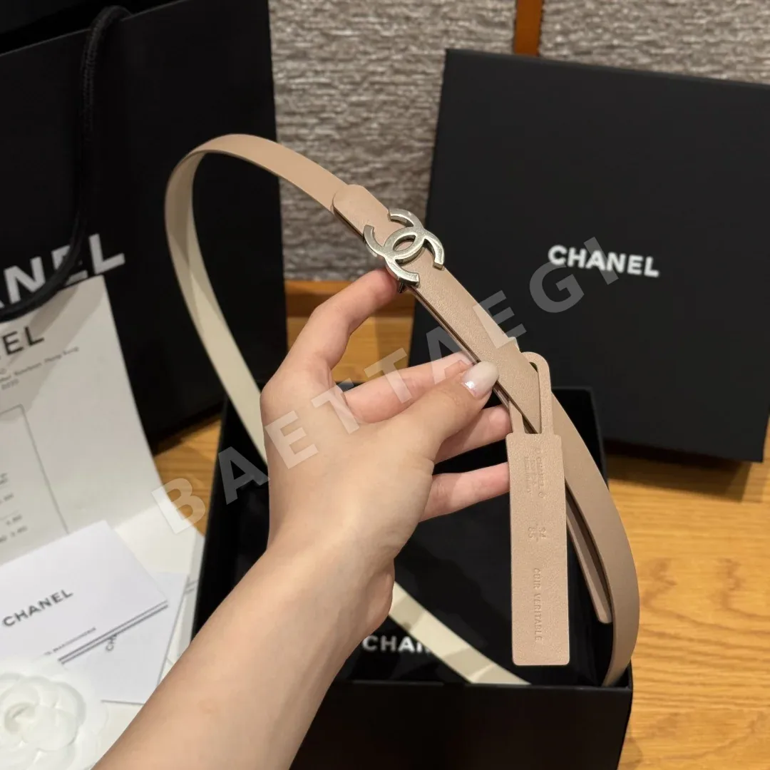 샤넬 슬림 양면 카프스킨 벨트 상세 이미지 4