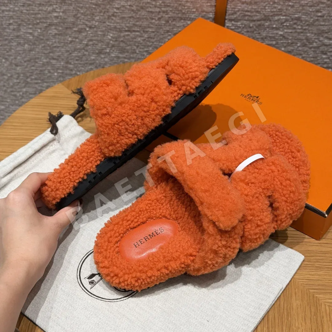 에르메스 시프레 샌들 오렌지 울레더 상세 이미지 4
