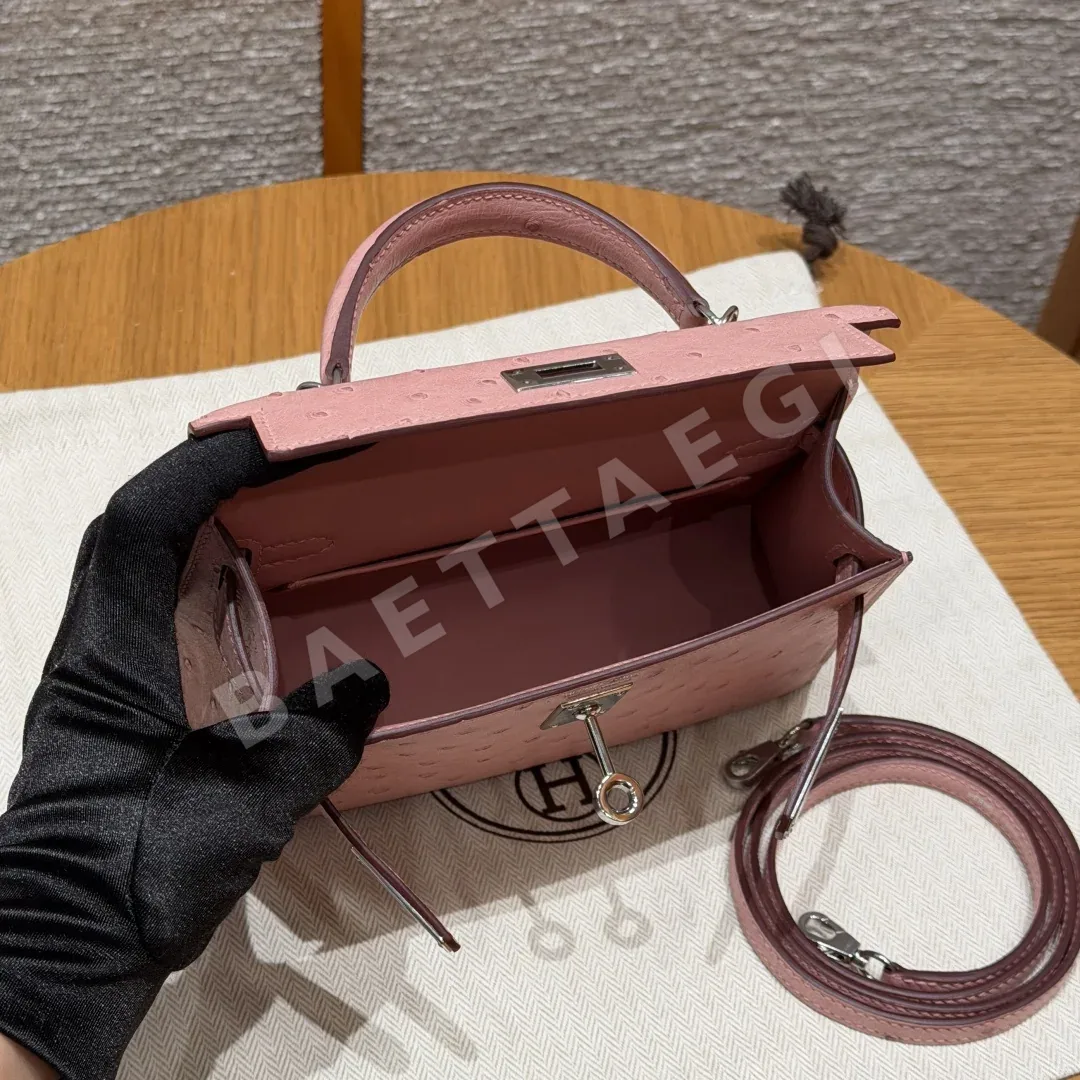 에르메스 미니 켈리 오스트리치 가방 상세 이미지 6