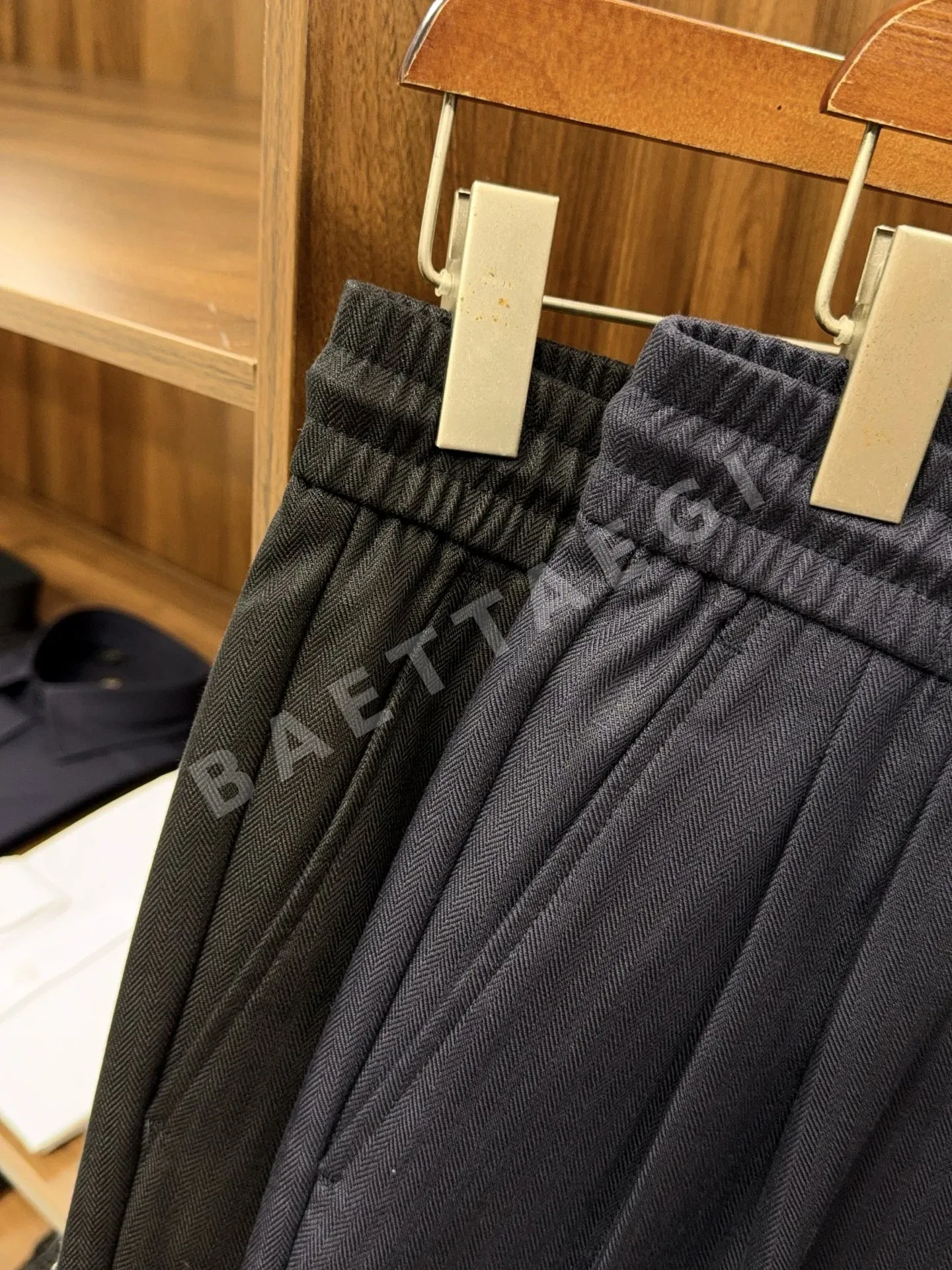 브루넬로쿠치넬리 레트로 헤링본 린넨 혼방 남성 바지 상세 이미지 5