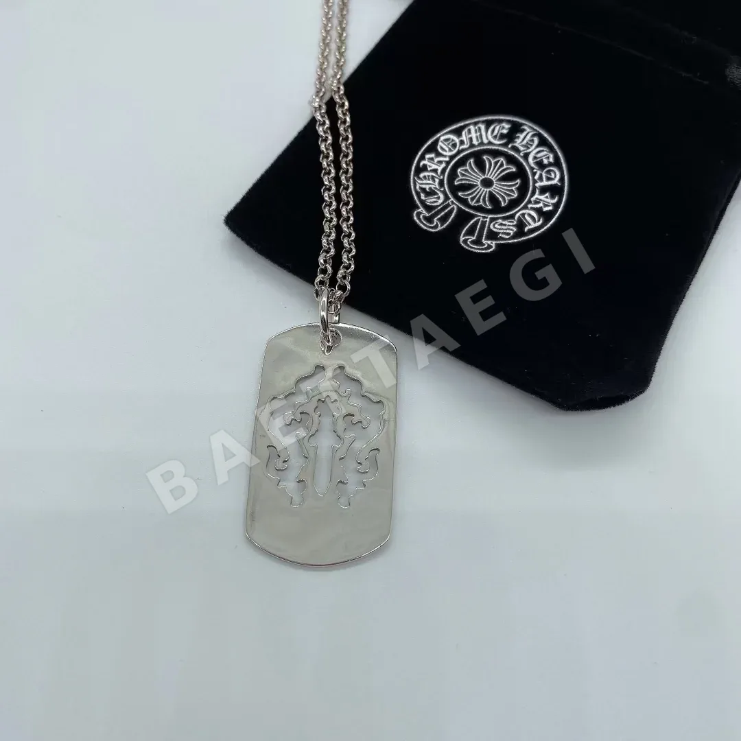 크롬하츠 크로스 엠보스 빈티지 목걸이 상세 이미지 2