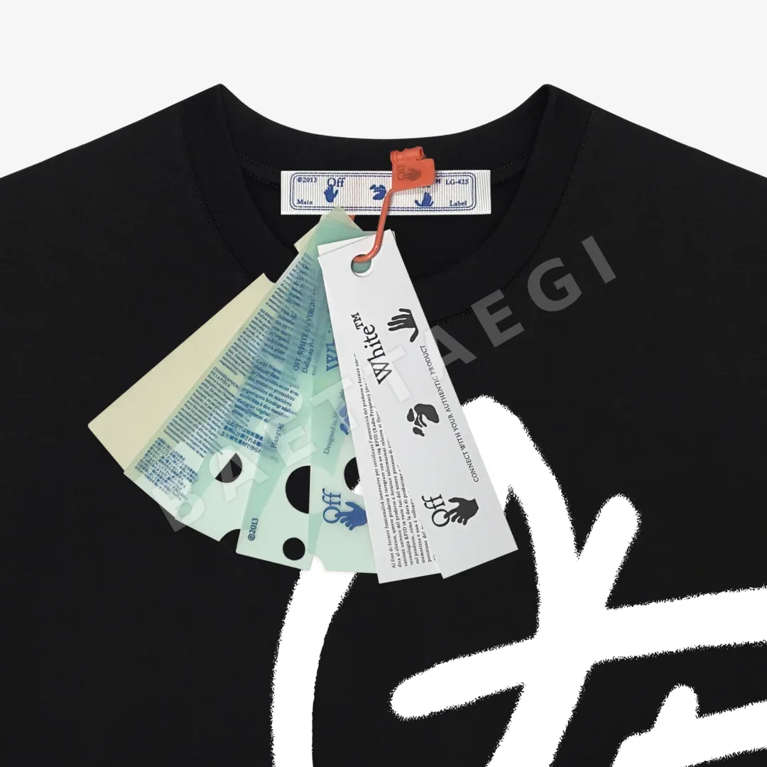 오프화이트 남성 반팔 티셔츠 상세 이미지 4