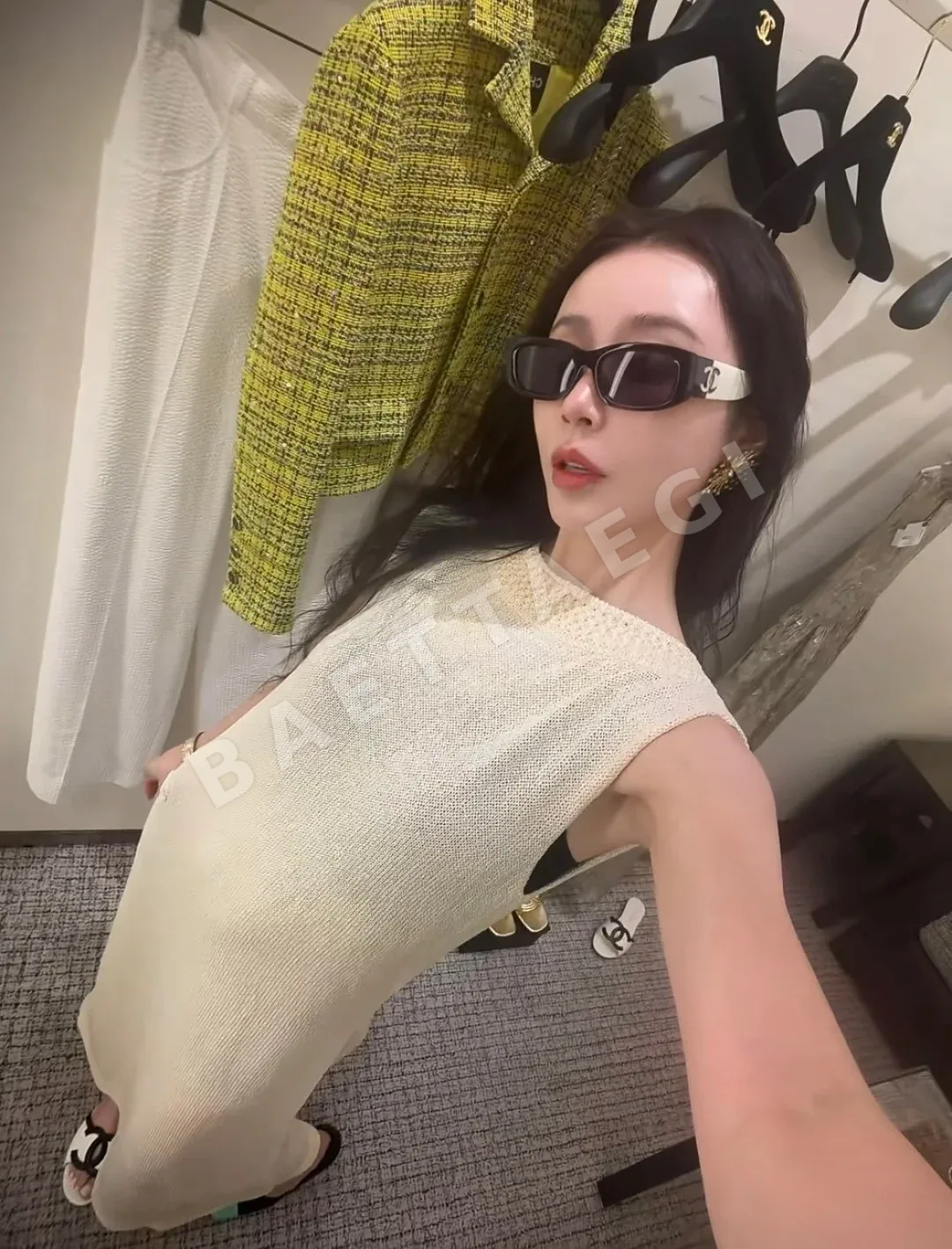 샤넬 스와로브스키 크리스탈 스노우플레이크 귀걸이 상세 이미지 2