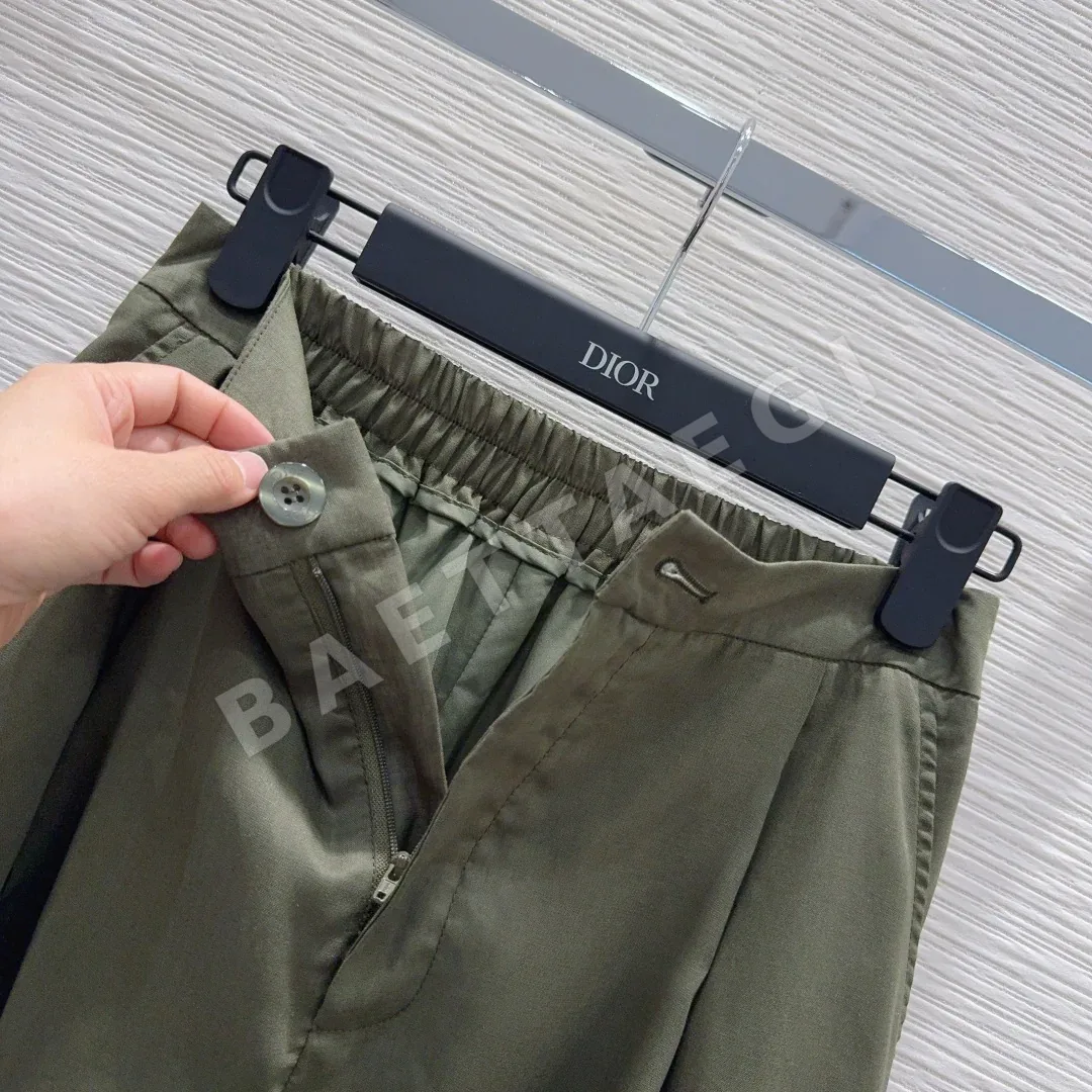 디올 여성 린넨 반바지 세트 상세 이미지 8