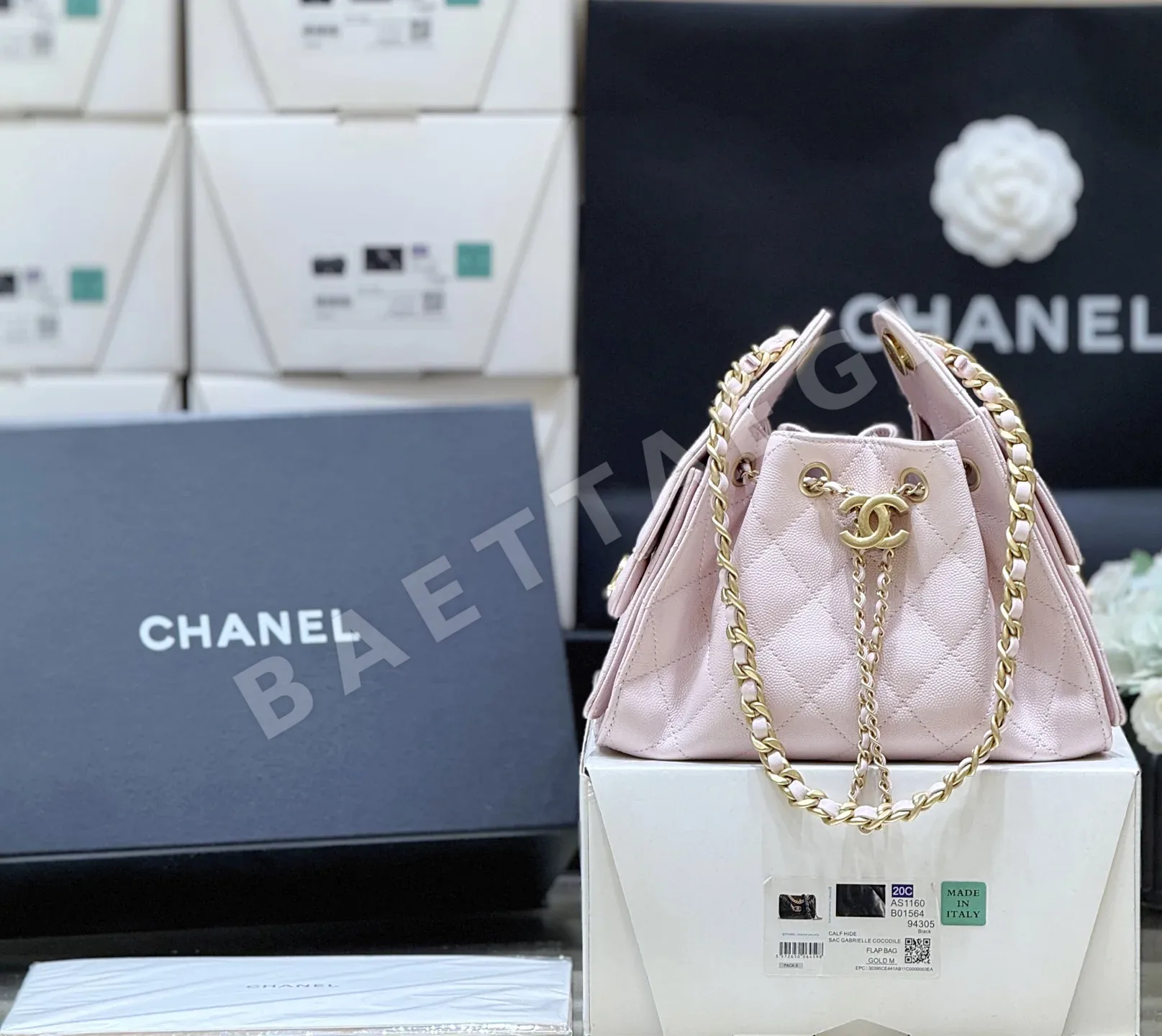 샤넬 25백 미니 다이아몬드 퀼팅 송아지가죽 가방 AS5631 36808