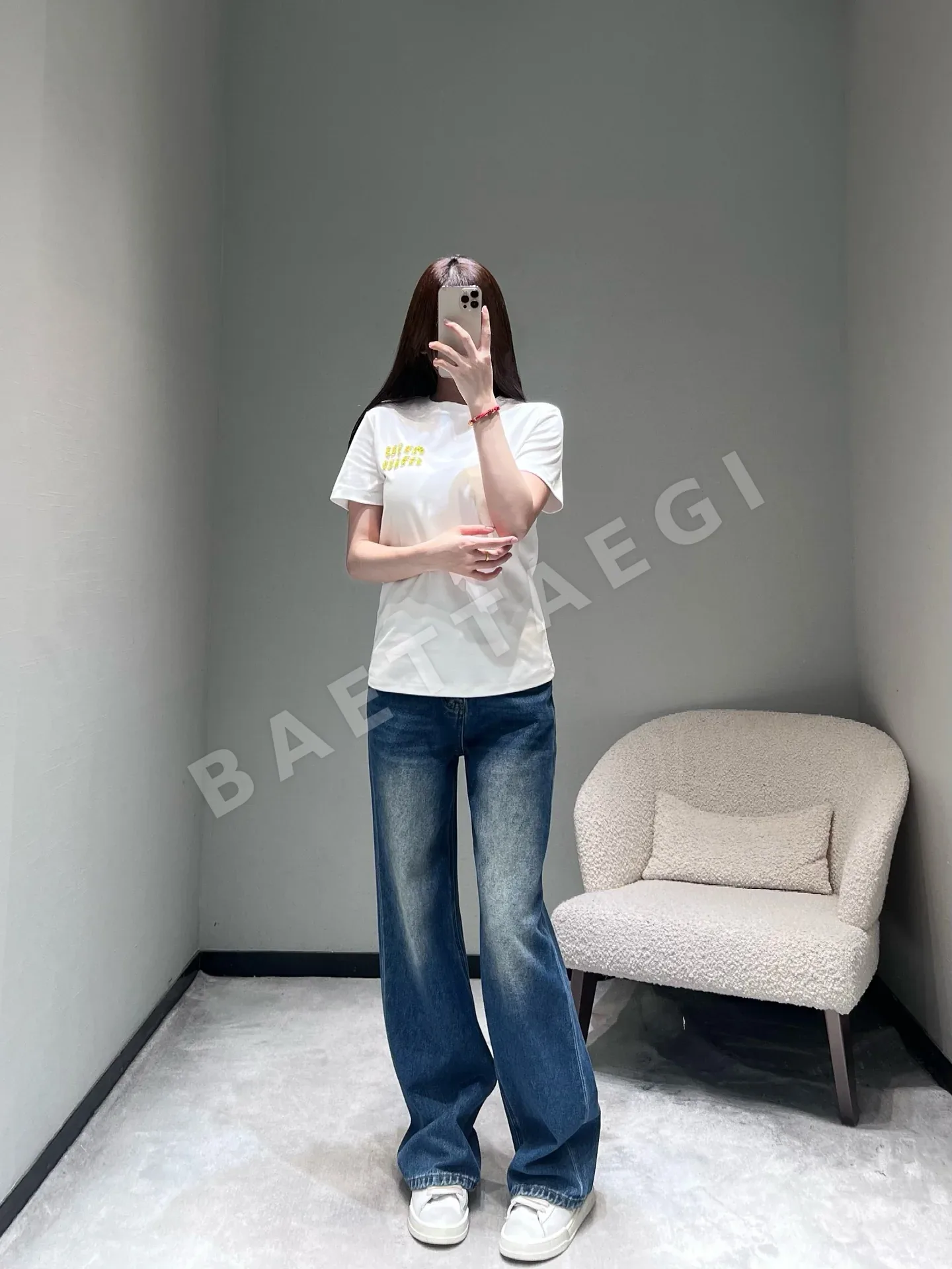 미우미우 여성 반팔 상세 이미지 4