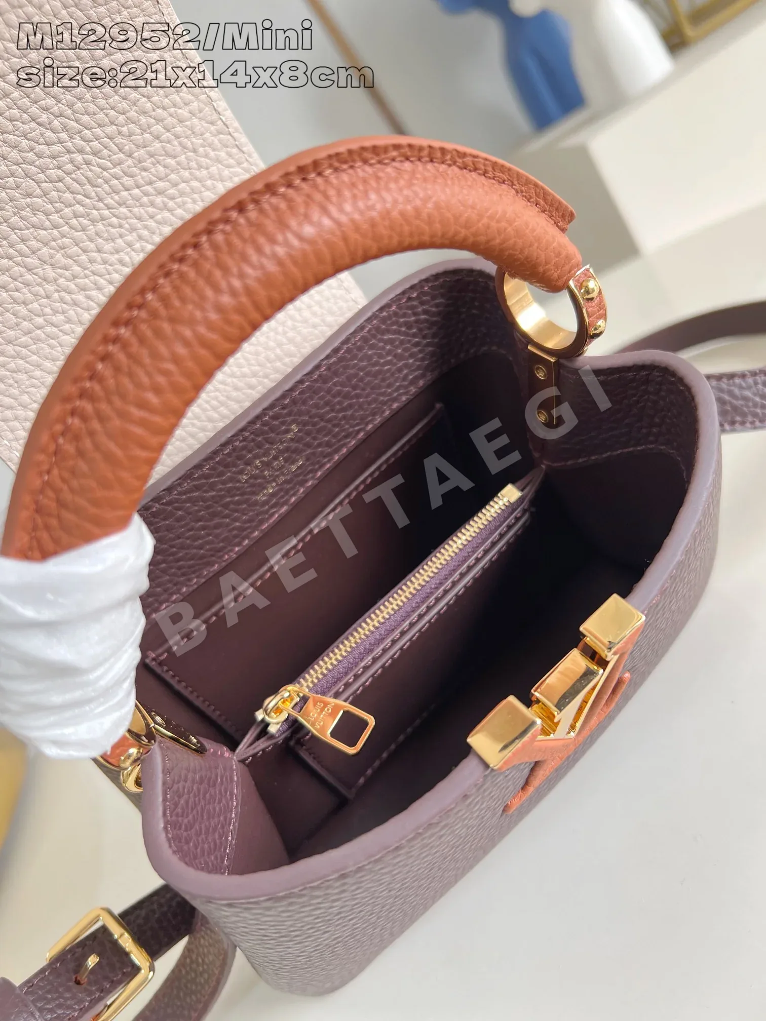 루이비통 카푸신 미니 브라운 가방 M12952 상세 이미지 8