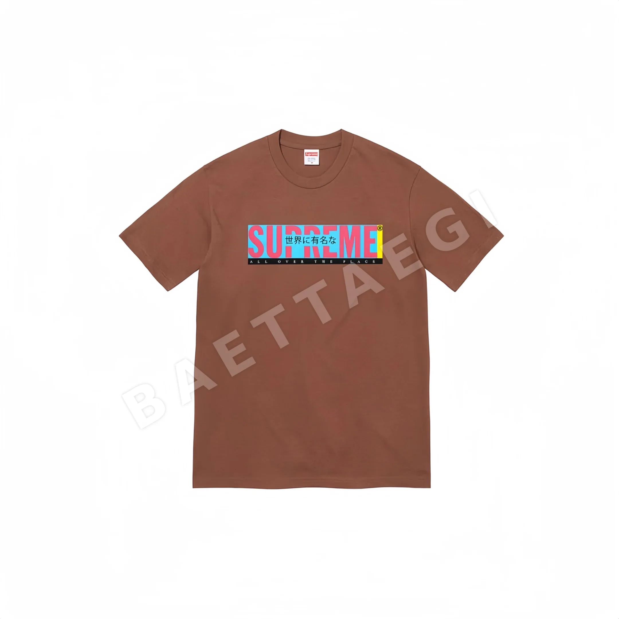 슈프림 올오버 레터 프린트 반팔 티셔츠 87367