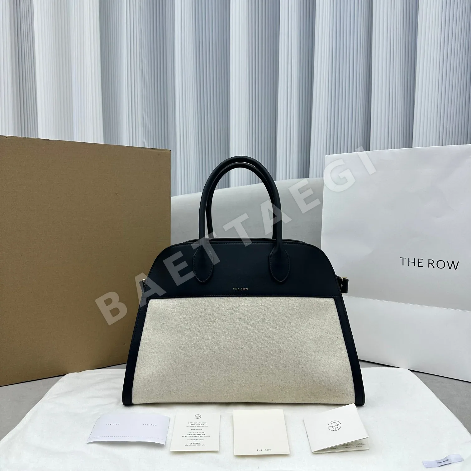 더로우 캔버스 레더 패치워크 미디엄 백 128606