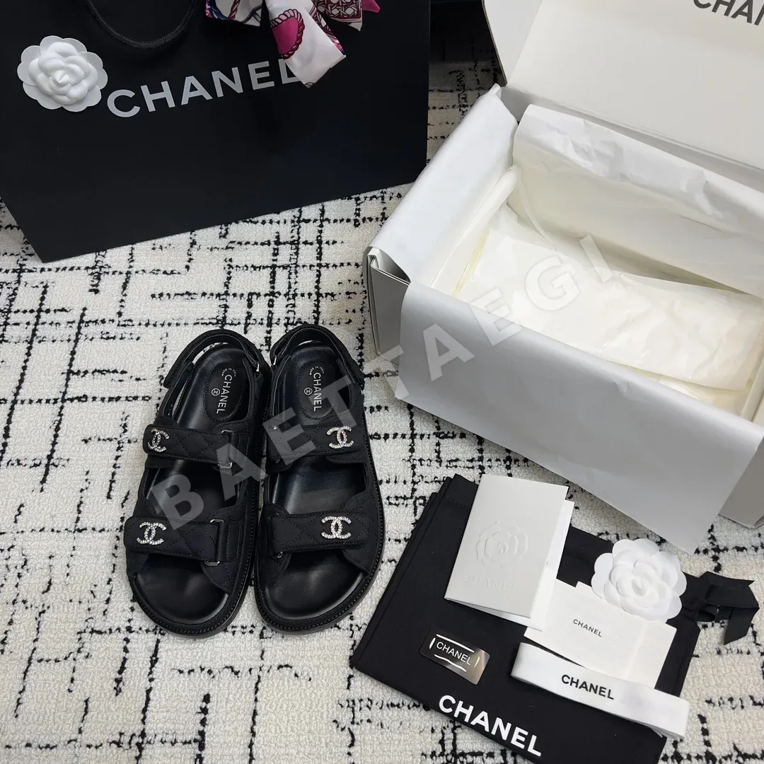 샤넬 더블 C 벨크로 비치슈즈 94920