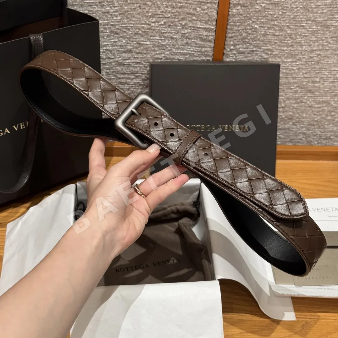 보테가베네타 인트레차토 우븐 가죽 벨트 상세 이미지 6
