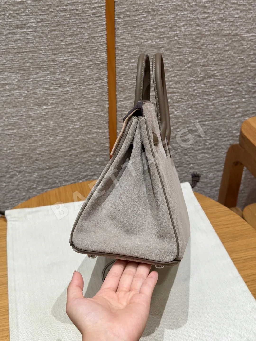 에르메스 버킨 25 가죽 가방 상세 이미지 4